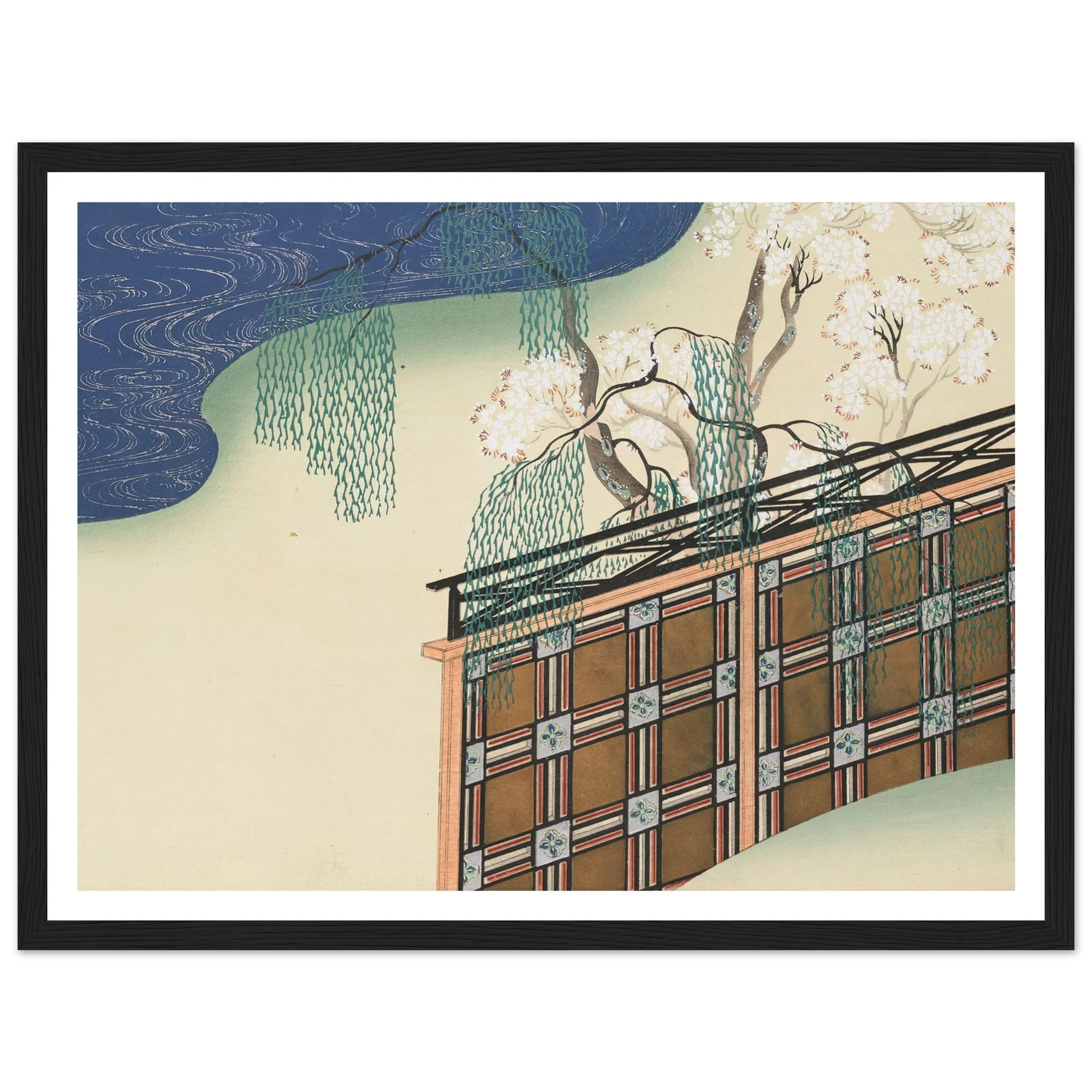A Thousand Grasses Pl.02 (1900) Art Print | Kamisaka Sekka - Framed Poster - 30x40 cm / 12x16″ - Black frame