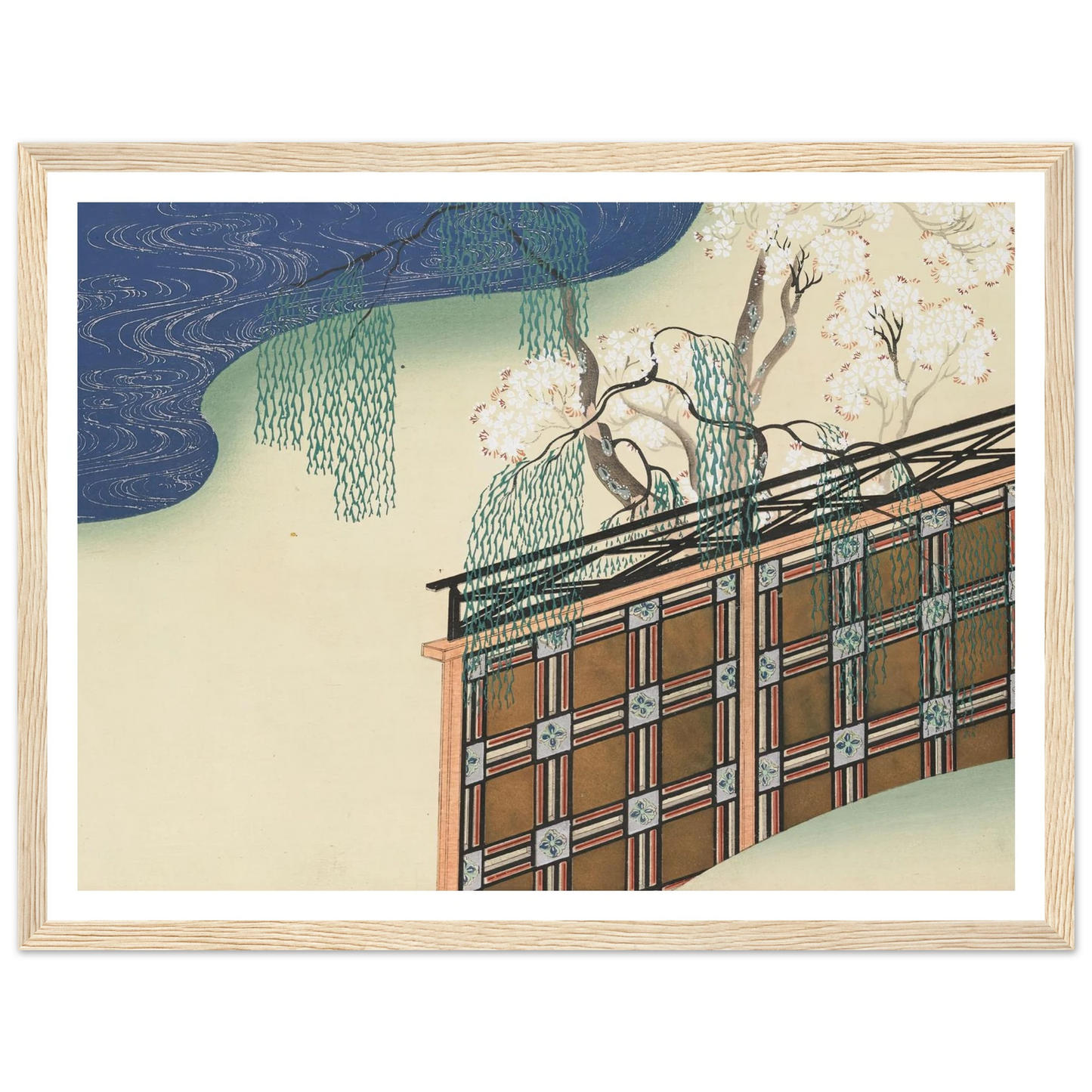 A Thousand Grasses Pl.02 (1900) Art Print | Kamisaka Sekka - Framed Poster - 30x40 cm / 12x16″ - Black frame