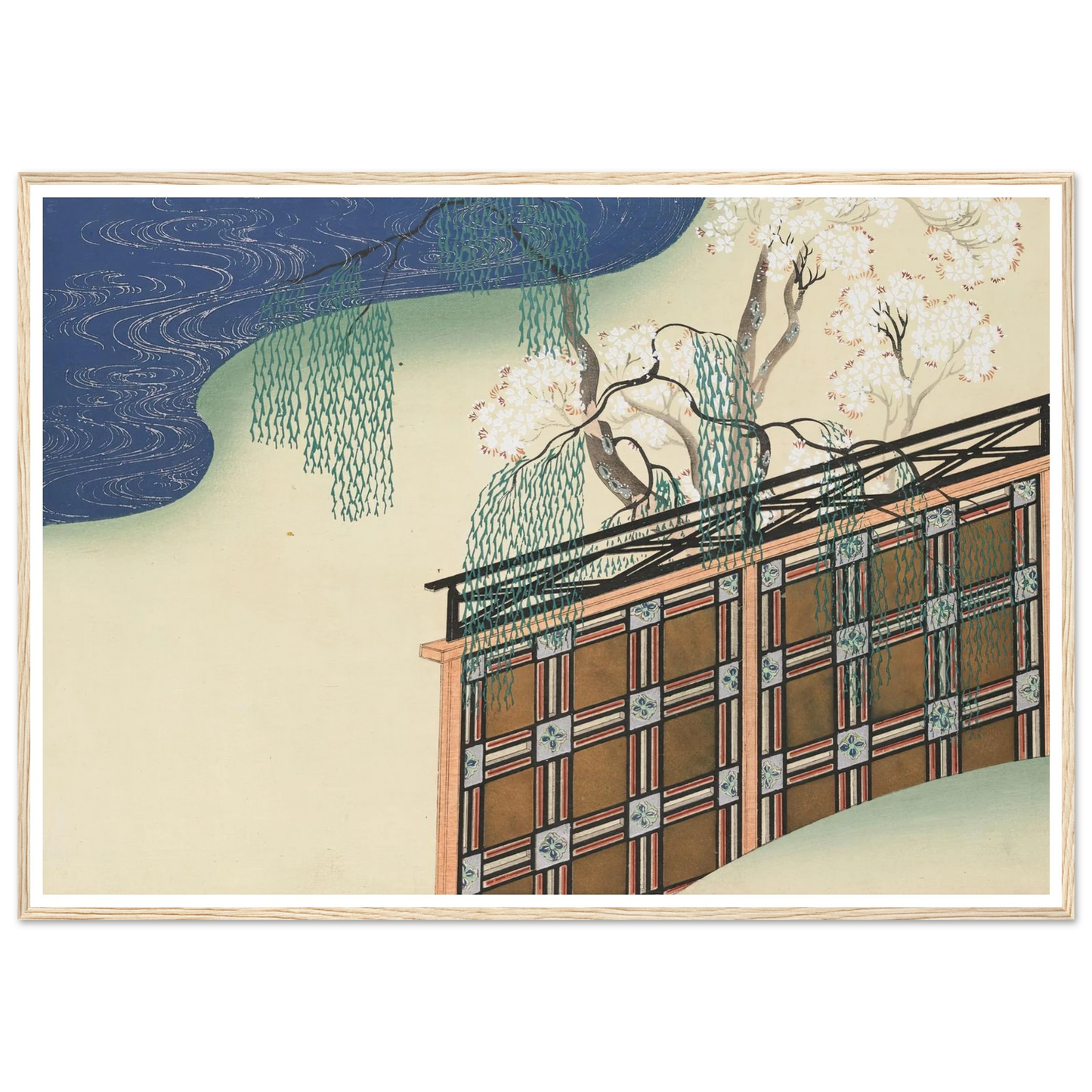 A Thousand Grasses Pl.02 (1900) Art Print | Kamisaka Sekka - Framed Poster - 30x40 cm / 12x16″ - Black frame