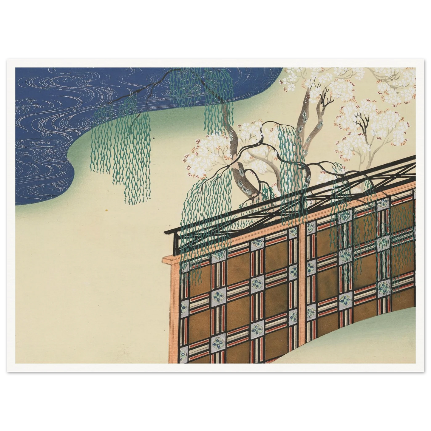 A Thousand Grasses Pl.02 (1900) Art Print | Kamisaka Sekka - Framed Poster - 30x40 cm / 12x16″ - Black frame
