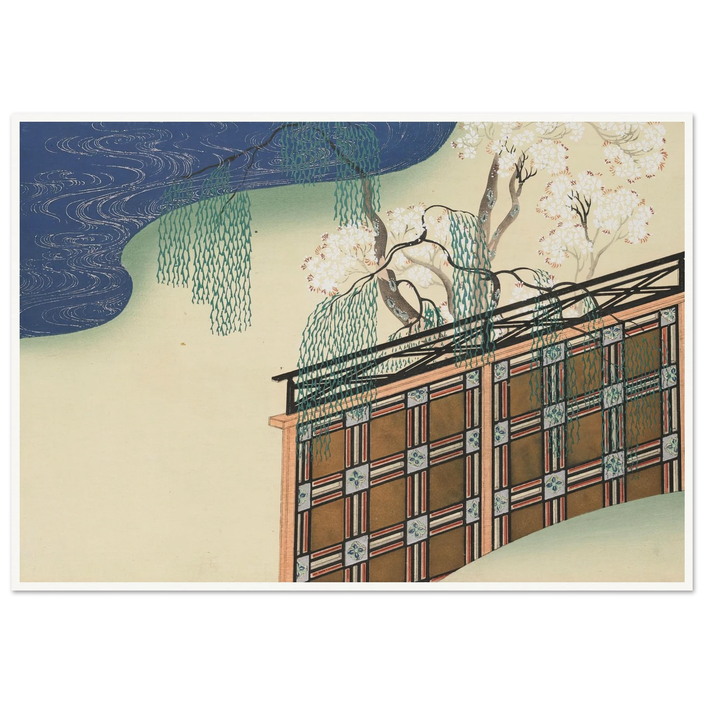 A Thousand Grasses Pl.02 (1900) Art Print | Kamisaka Sekka - Framed Poster - 30x40 cm / 12x16″ - Black frame