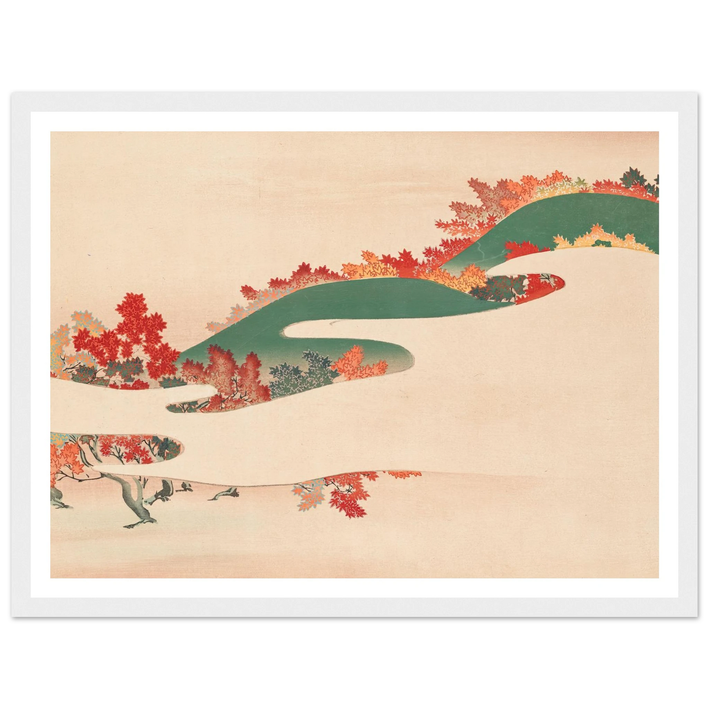 A Thousand Grasses Pl.04 (1900) Art Print | Kamisaka Sekka - Framed Poster - 30x40 cm / 12x16″ - Black frame