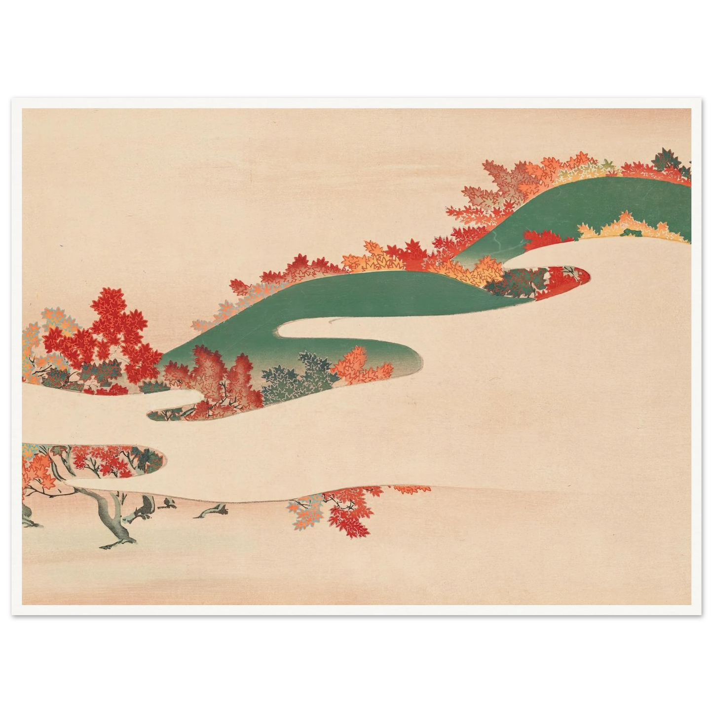 A Thousand Grasses Pl.04 (1900) Art Print | Kamisaka Sekka - Framed Poster - 30x40 cm / 12x16″ - Black frame