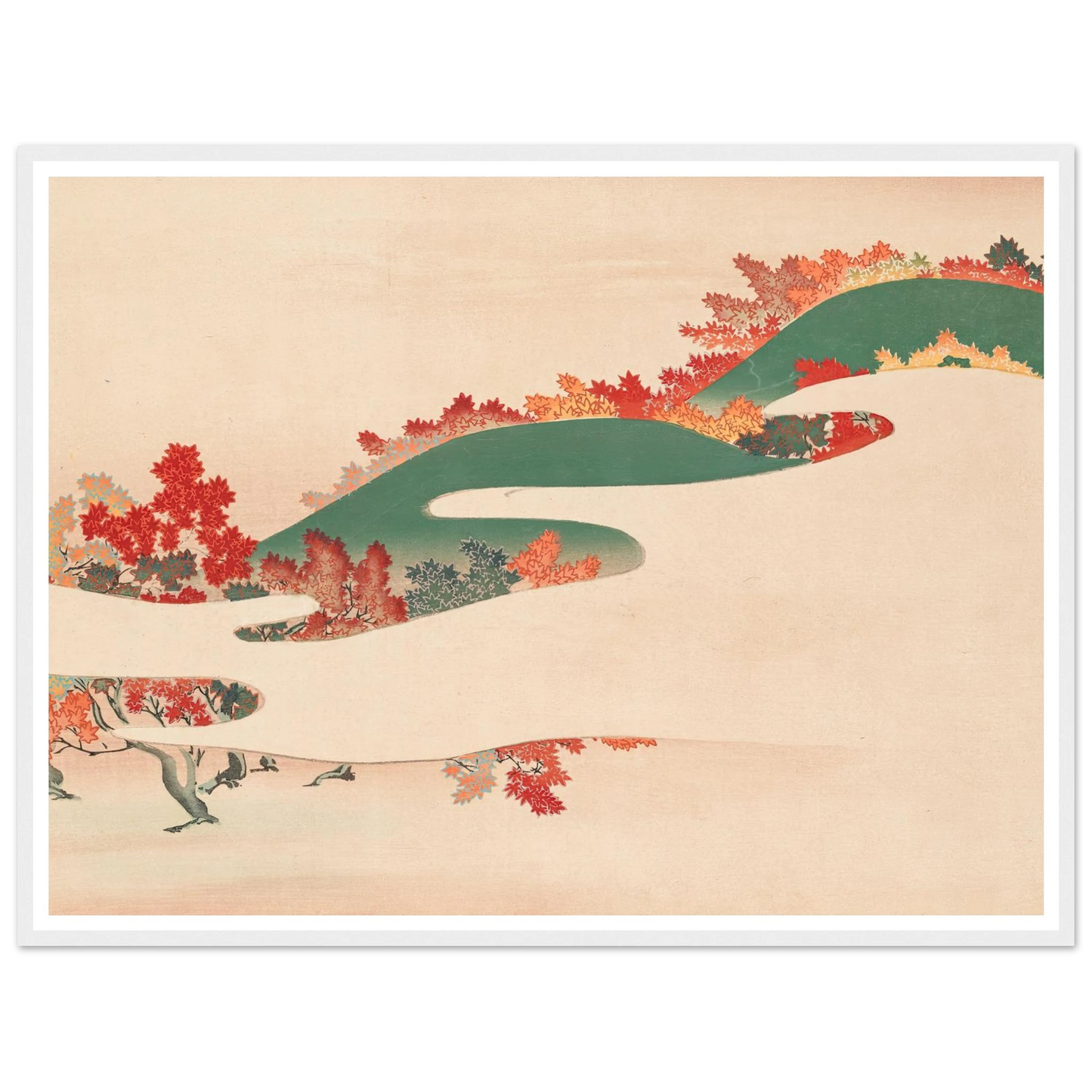 A Thousand Grasses Pl.04 (1900) Art Print | Kamisaka Sekka - Framed Poster - 30x40 cm / 12x16″ - Black frame