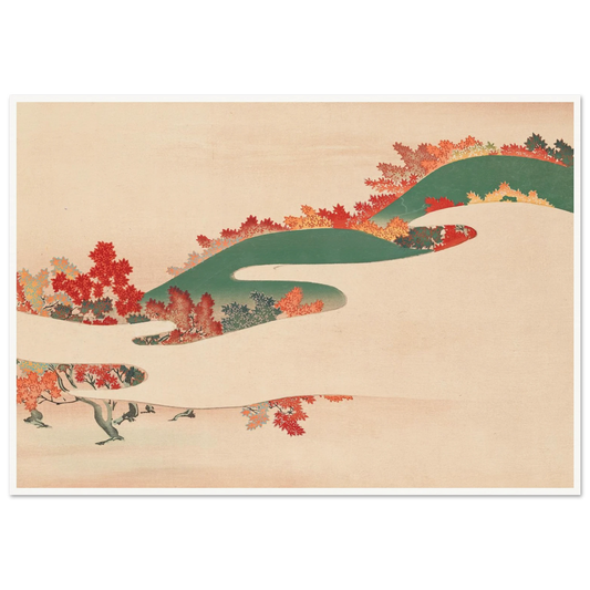 A Thousand Grasses Pl.04 (1900) Art Print | Kamisaka Sekka - Framed Poster - 30x40 cm / 12x16″ - Black frame