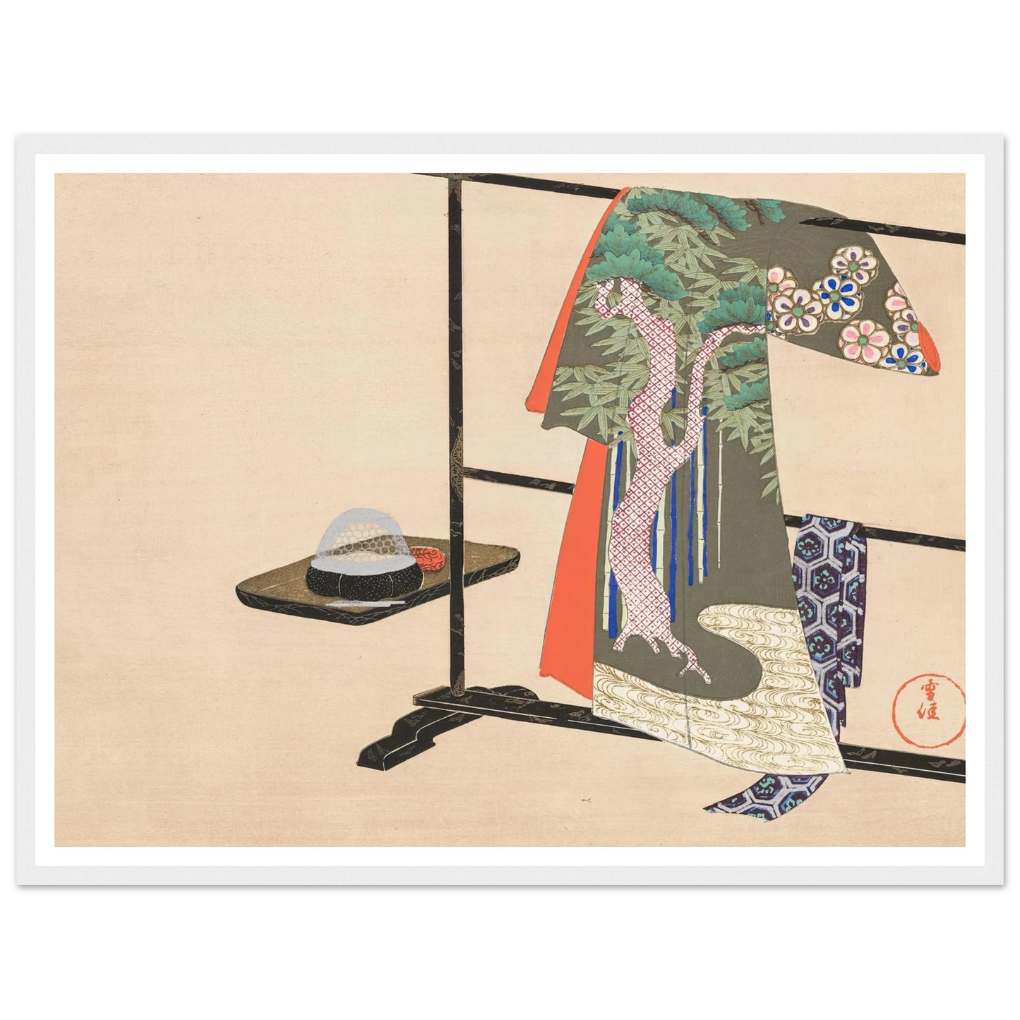 A Thousand Grasses Pl.05 (1900) Art Print | Kamisaka Sekka - Framed Poster - 30x40 cm / 12x16″ - Black frame
