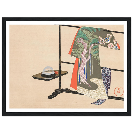 A Thousand Grasses Pl.05 (1900) Art Print | Kamisaka Sekka - Framed Poster - 30x40 cm / 12x16″ - Black frame