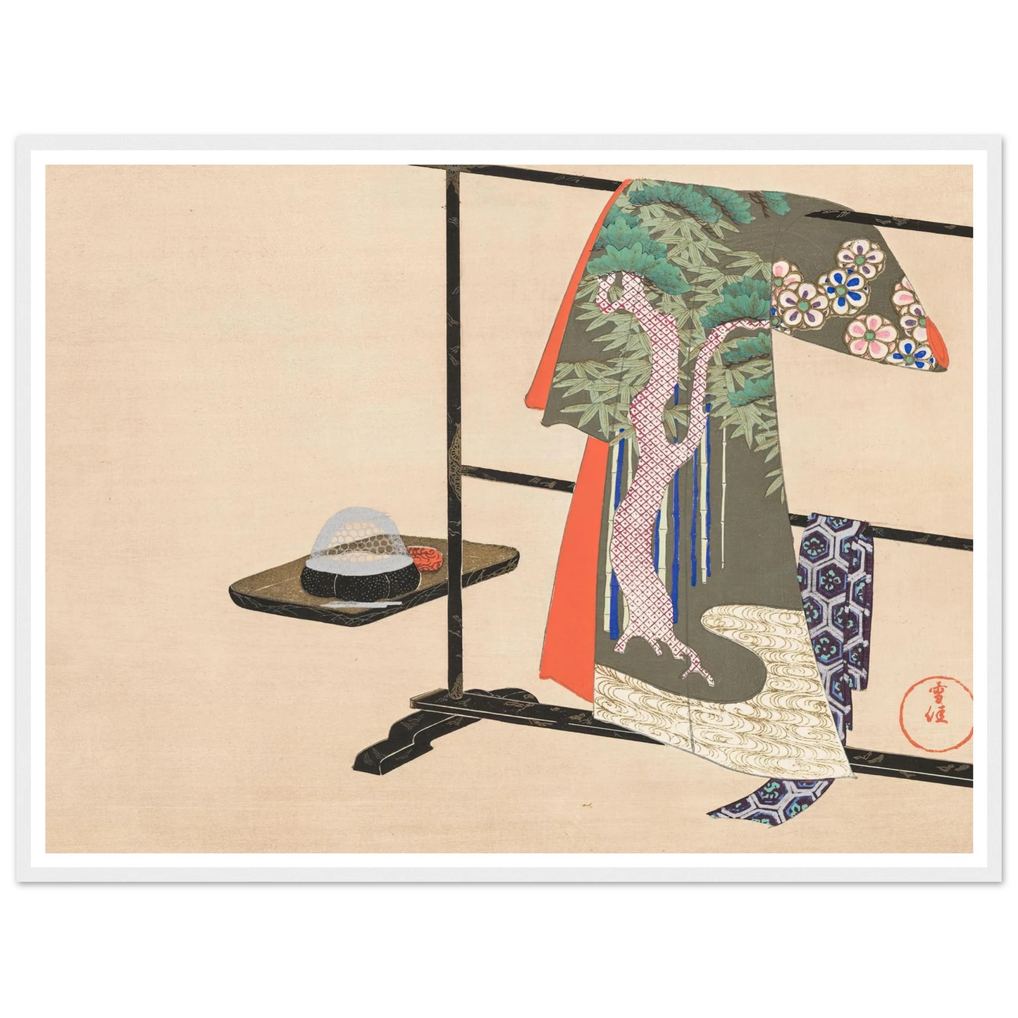A Thousand Grasses Pl.05 (1900) Art Print | Kamisaka Sekka - Framed Poster - 30x40 cm / 12x16″ - Black frame