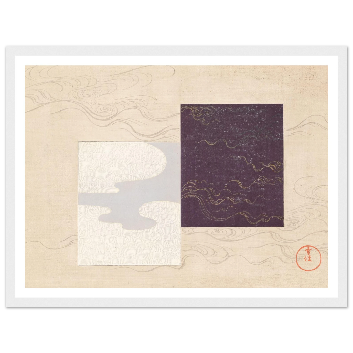 A Thousand Grasses Pl.06 (1900) Art Print | Kamisaka Sekka - Framed Poster - 30x40 cm / 12x16″ - Black frame