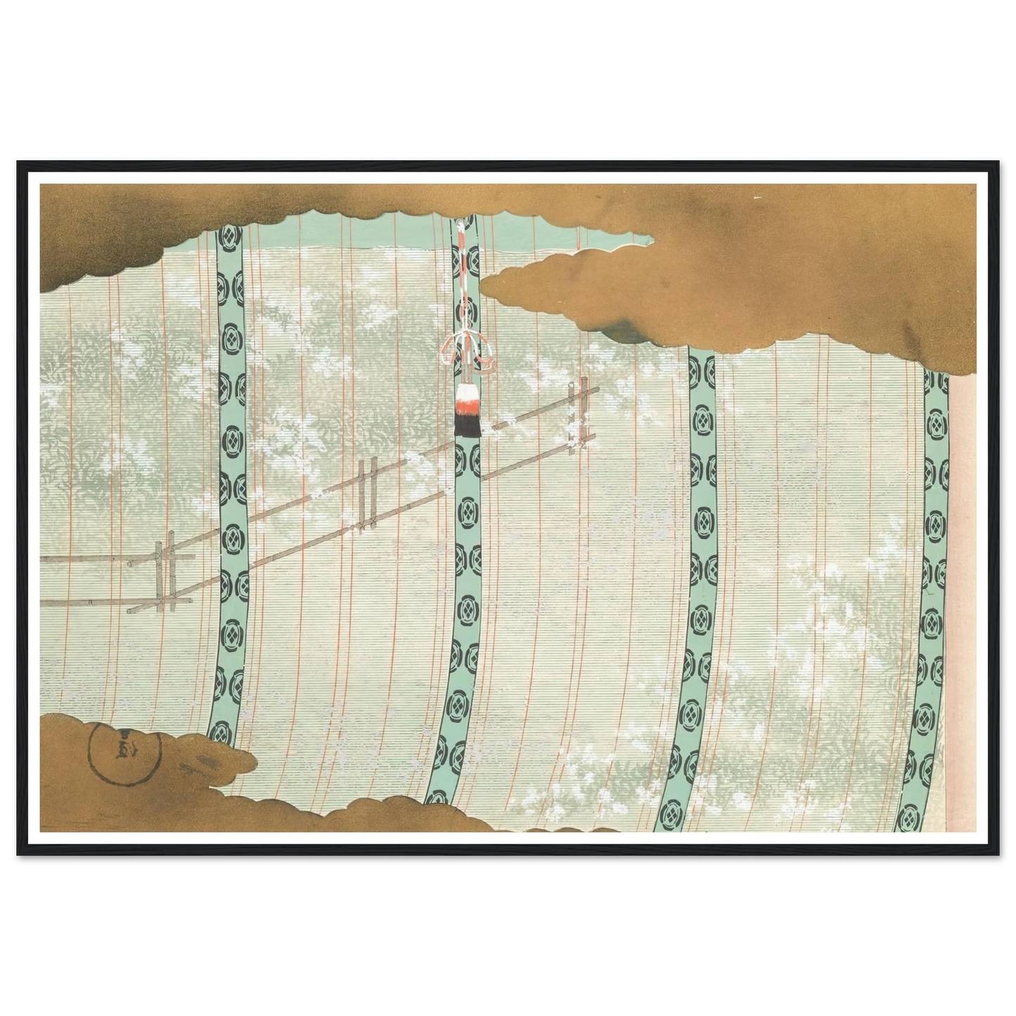 A Thousand Grasses Pl.07 (1900) Art Print | Kamisaka Sekka - Framed Poster - 30x40 cm / 12x16″ - Black frame