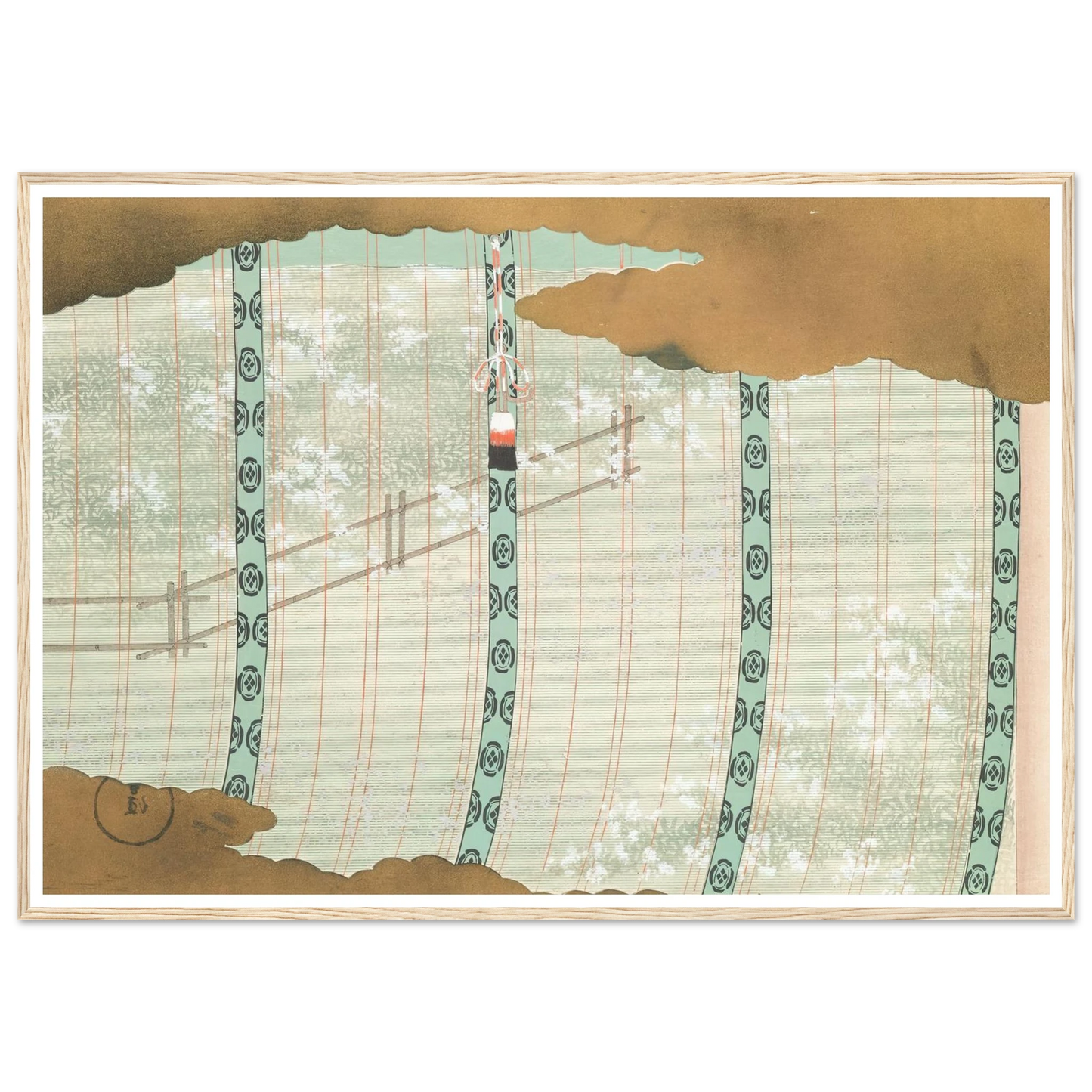 A Thousand Grasses Pl.07 (1900) Art Print | Kamisaka Sekka - Framed Poster - 30x40 cm / 12x16″ - Black frame