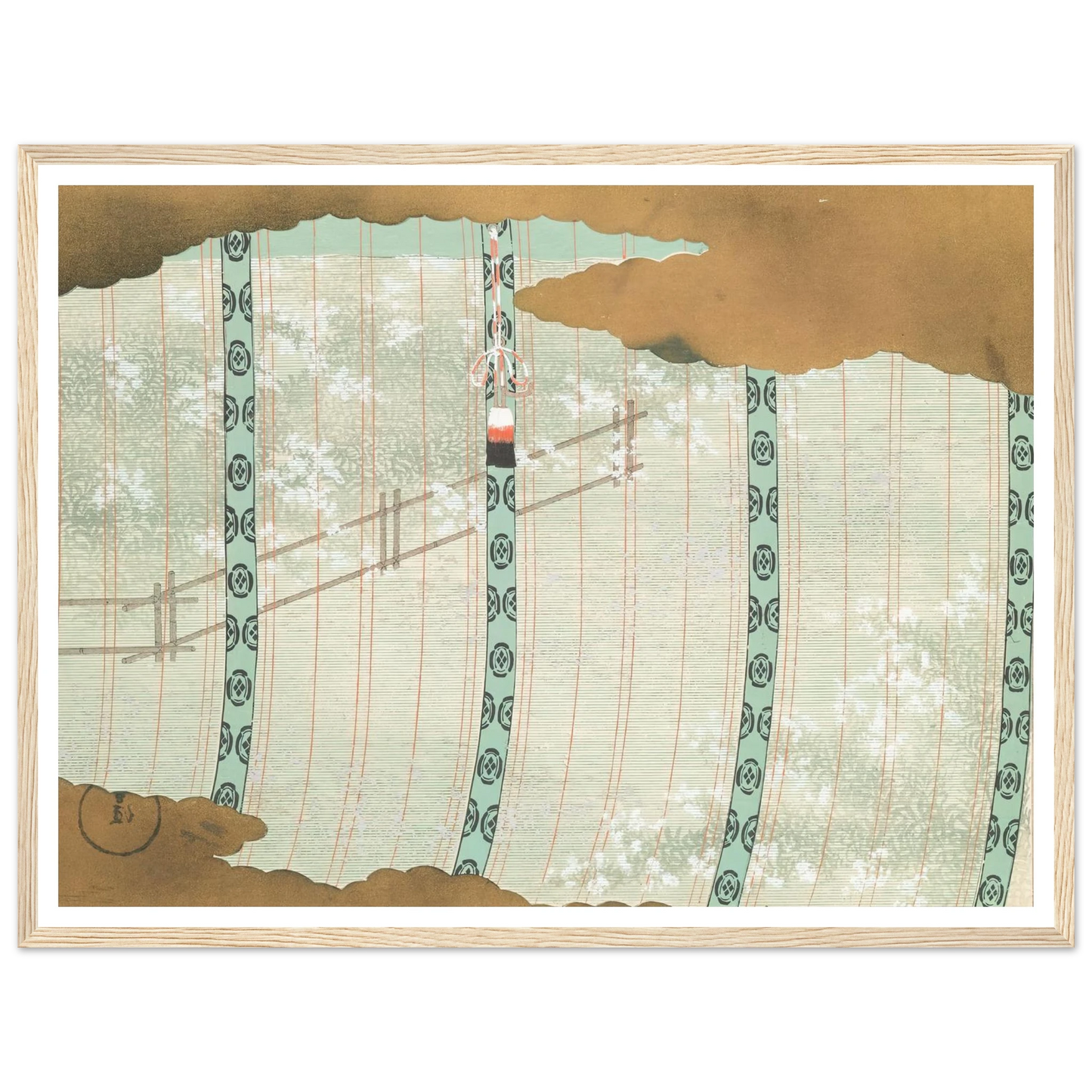 A Thousand Grasses Pl.07 (1900) Art Print | Kamisaka Sekka - Framed Poster - 30x40 cm / 12x16″ - Black frame