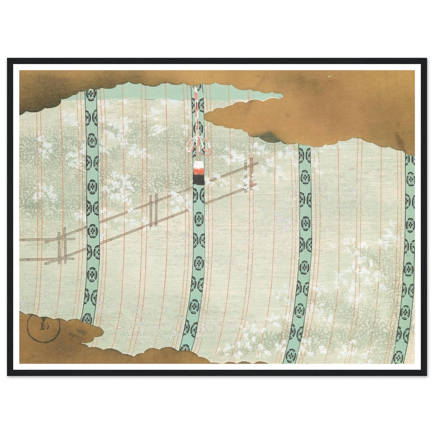 A Thousand Grasses Pl.07 (1900) Art Print | Kamisaka Sekka - Framed Poster - 30x40 cm / 12x16″ - Black frame