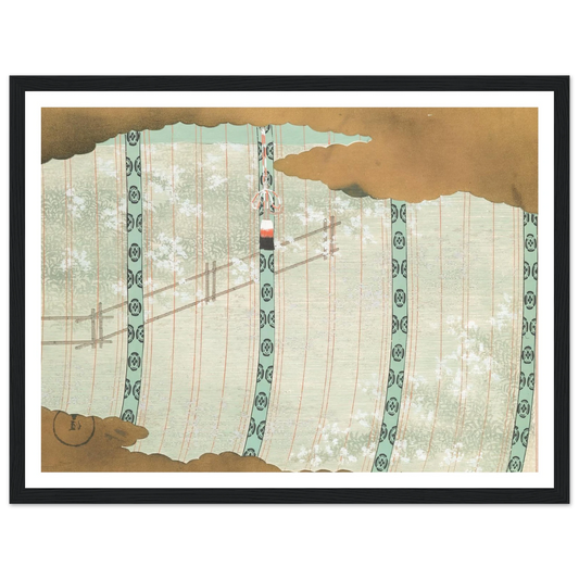 A Thousand Grasses Pl.07 (1900) Art Print | Kamisaka Sekka - Framed Poster - 30x40 cm / 12x16″ - Black frame