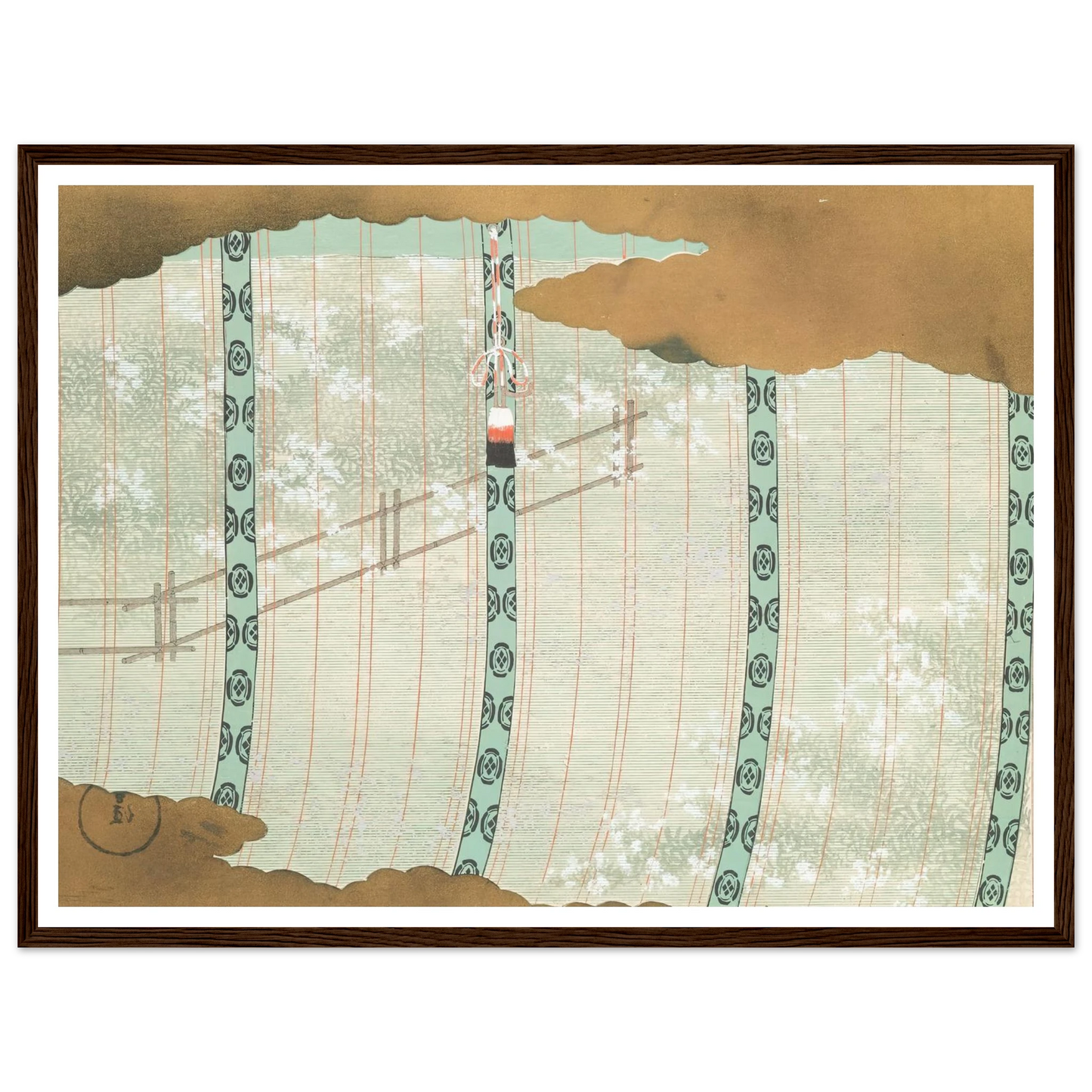 A Thousand Grasses Pl.07 (1900) Art Print | Kamisaka Sekka - Framed Poster - 30x40 cm / 12x16″ - Black frame