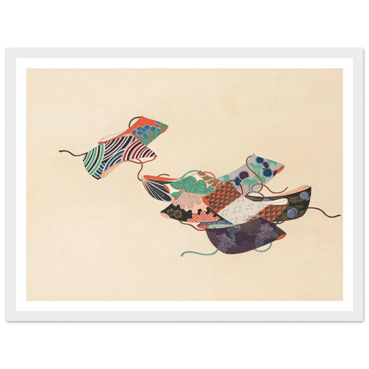 A Thousand Grasses Pl.08 (1900) Art Print | Kamisaka Sekka - Framed Poster - 30x40 cm / 12x16″ - Black frame