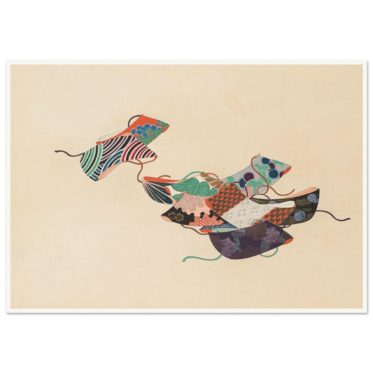 A Thousand Grasses Pl.08 (1900) Art Print | Kamisaka Sekka - Framed Poster - 30x40 cm / 12x16″ - Black frame