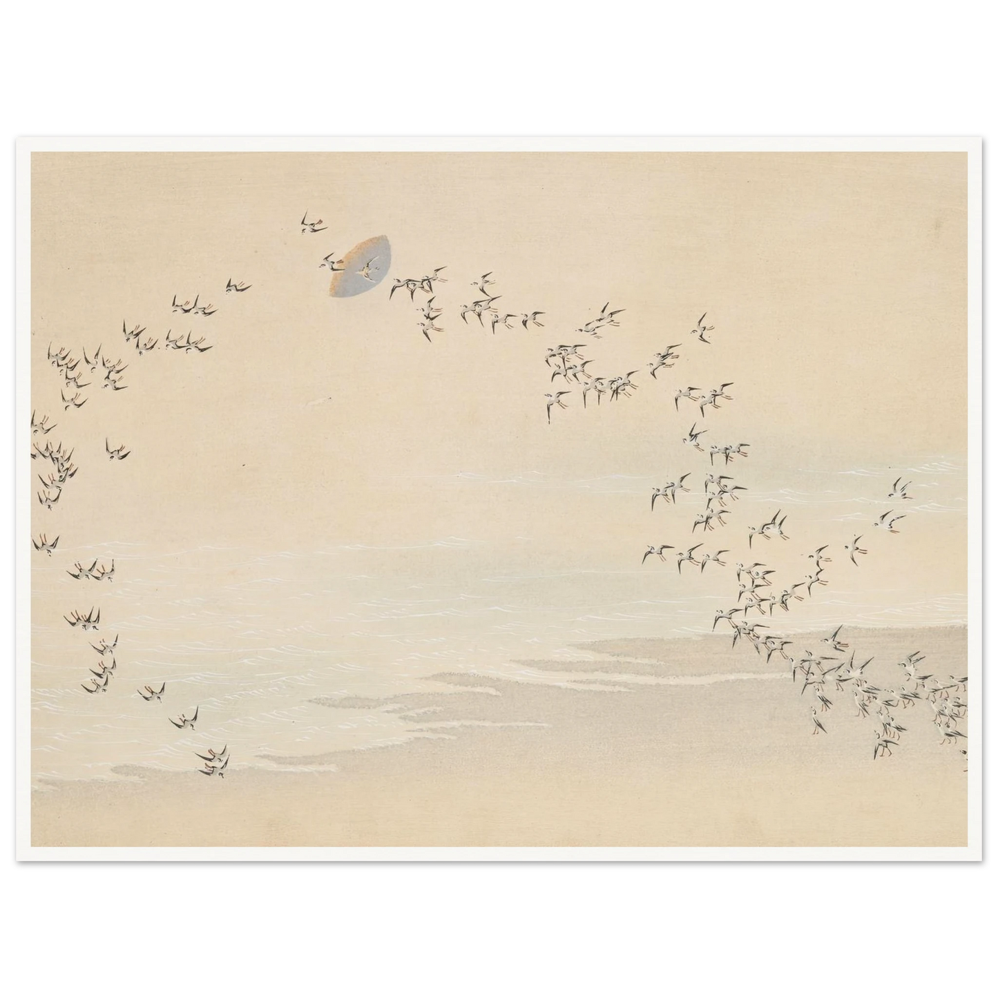 A Thousand Grasses Pl.09 (1900) Art Print | Kamisaka Sekka - Framed Poster - 30x40 cm / 12x16″ - Black frame