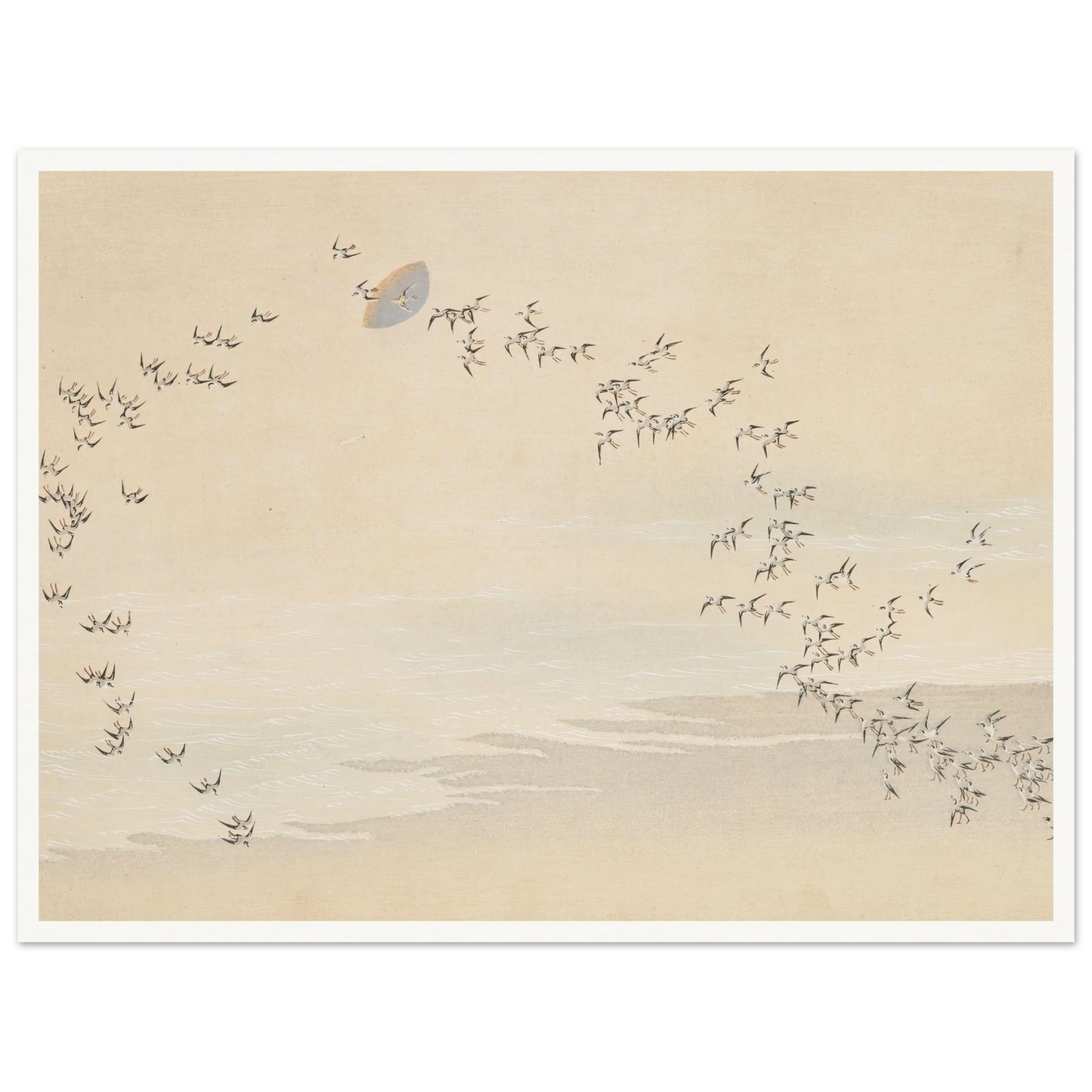 A Thousand Grasses Pl.09 (1900) Art Print | Kamisaka Sekka - Framed Poster - 30x40 cm / 12x16″ - Black frame