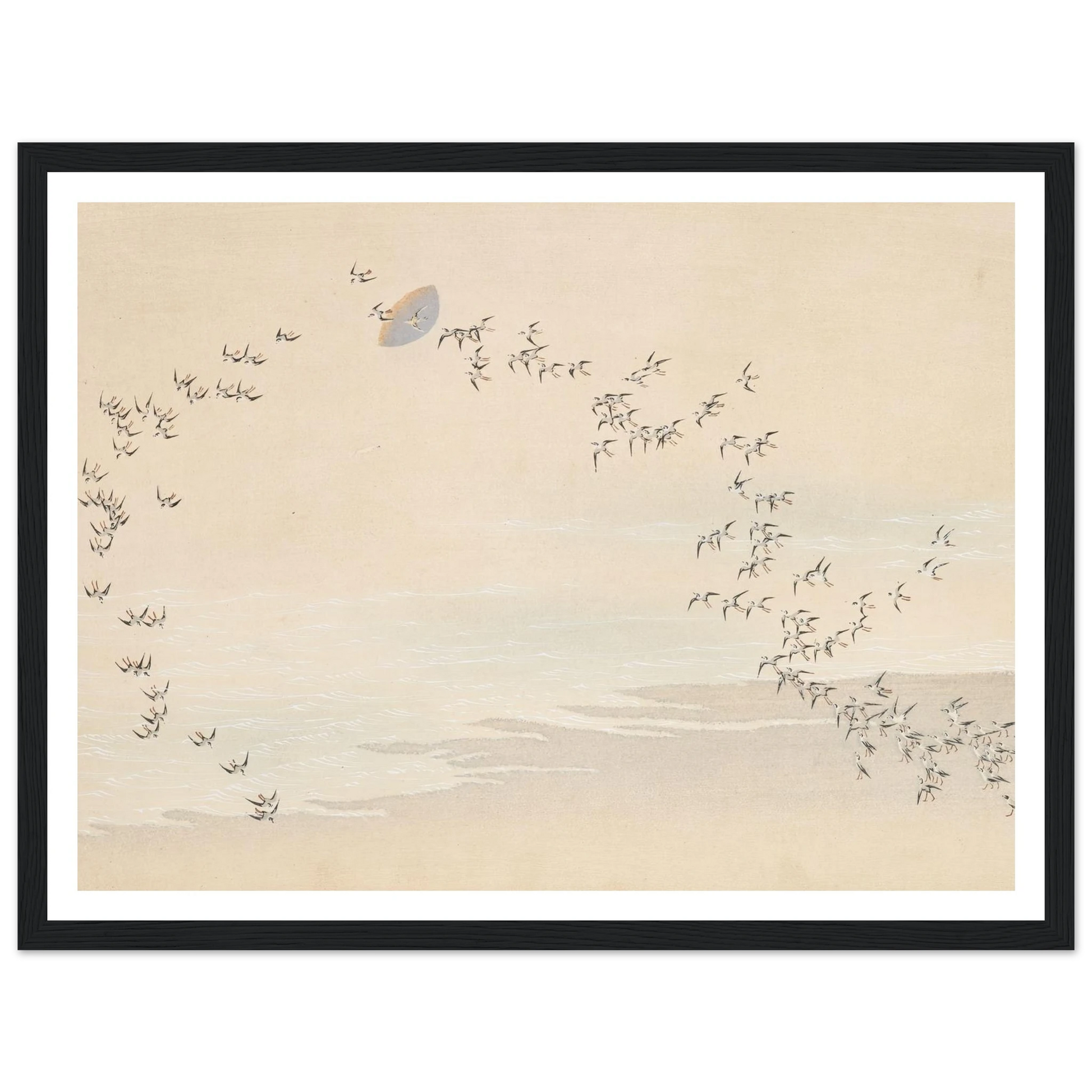 A Thousand Grasses Pl.09 (1900) Art Print | Kamisaka Sekka - Framed Poster - 30x40 cm / 12x16″ - Black frame