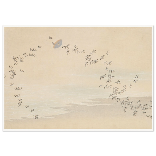 A Thousand Grasses Pl.09 (1900) Art Print | Kamisaka Sekka - Framed Poster - 30x40 cm / 12x16″ - Black frame