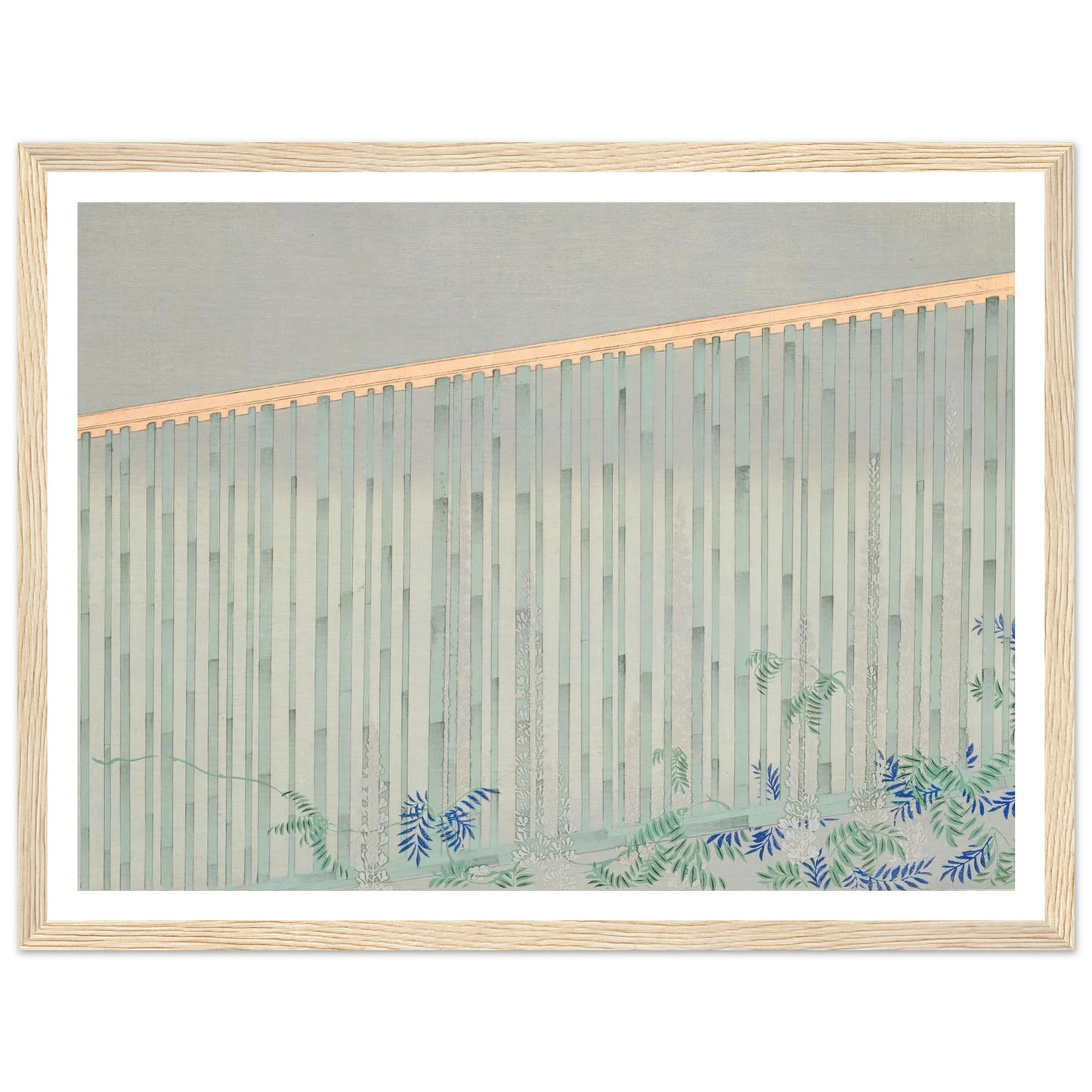 A Thousand Grasses Pl.10 (1900) Art Print | Kamisaka Sekka - Framed Poster - 30x40 cm / 12x16″ - Black frame