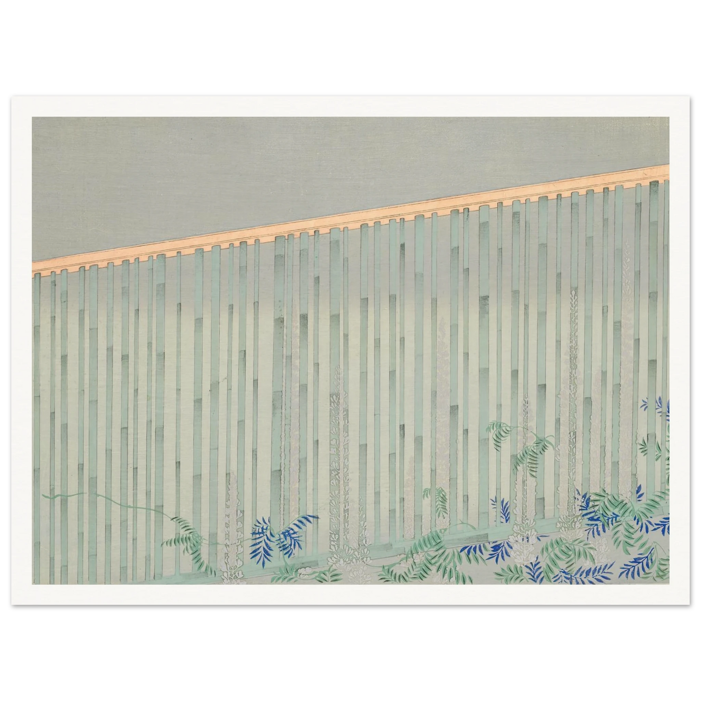 A Thousand Grasses Pl.10 (1900) Art Print | Kamisaka Sekka - Framed Poster - 30x40 cm / 12x16″ - Black frame