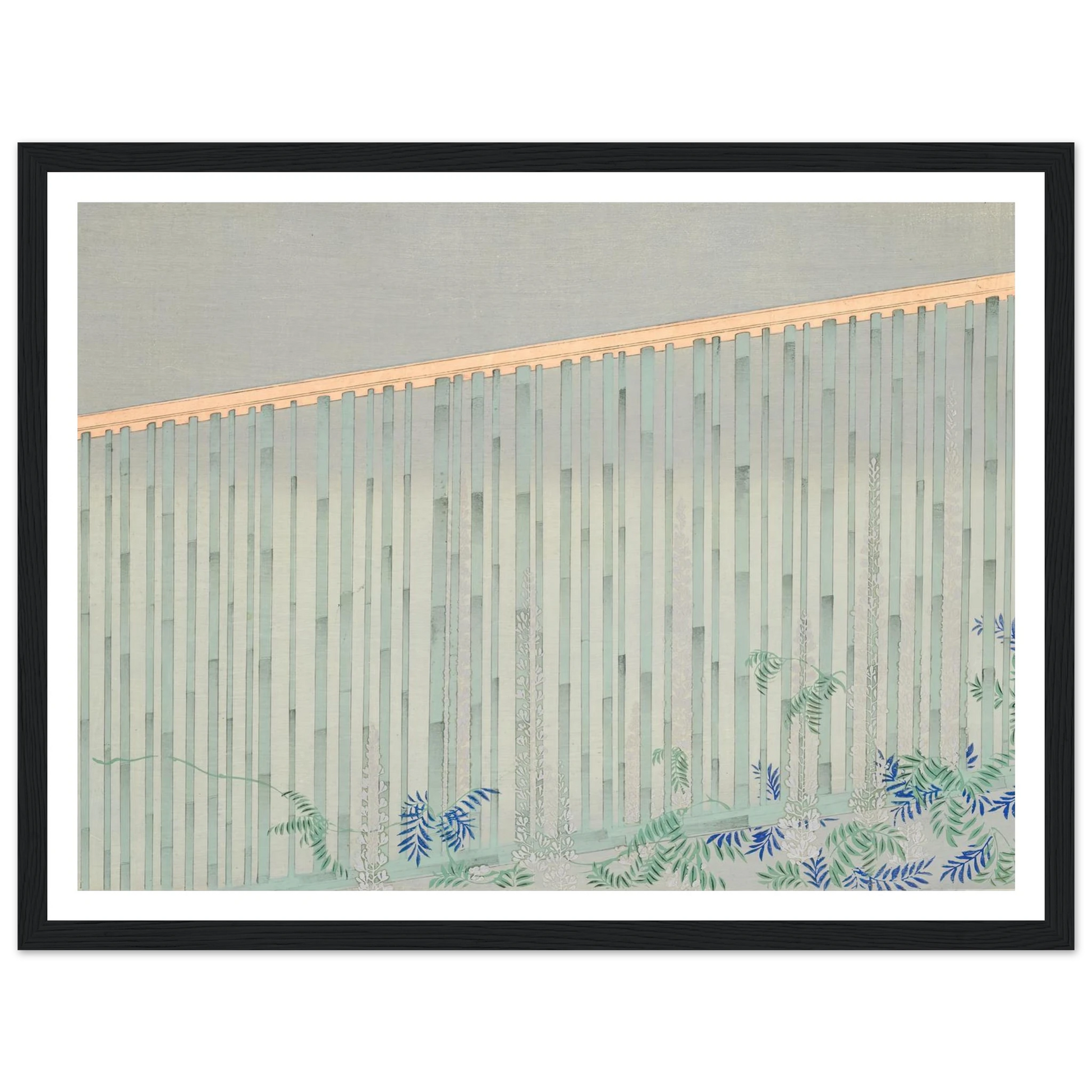 A Thousand Grasses Pl.10 (1900) Art Print | Kamisaka Sekka - Framed Poster - 30x40 cm / 12x16″ - Black frame