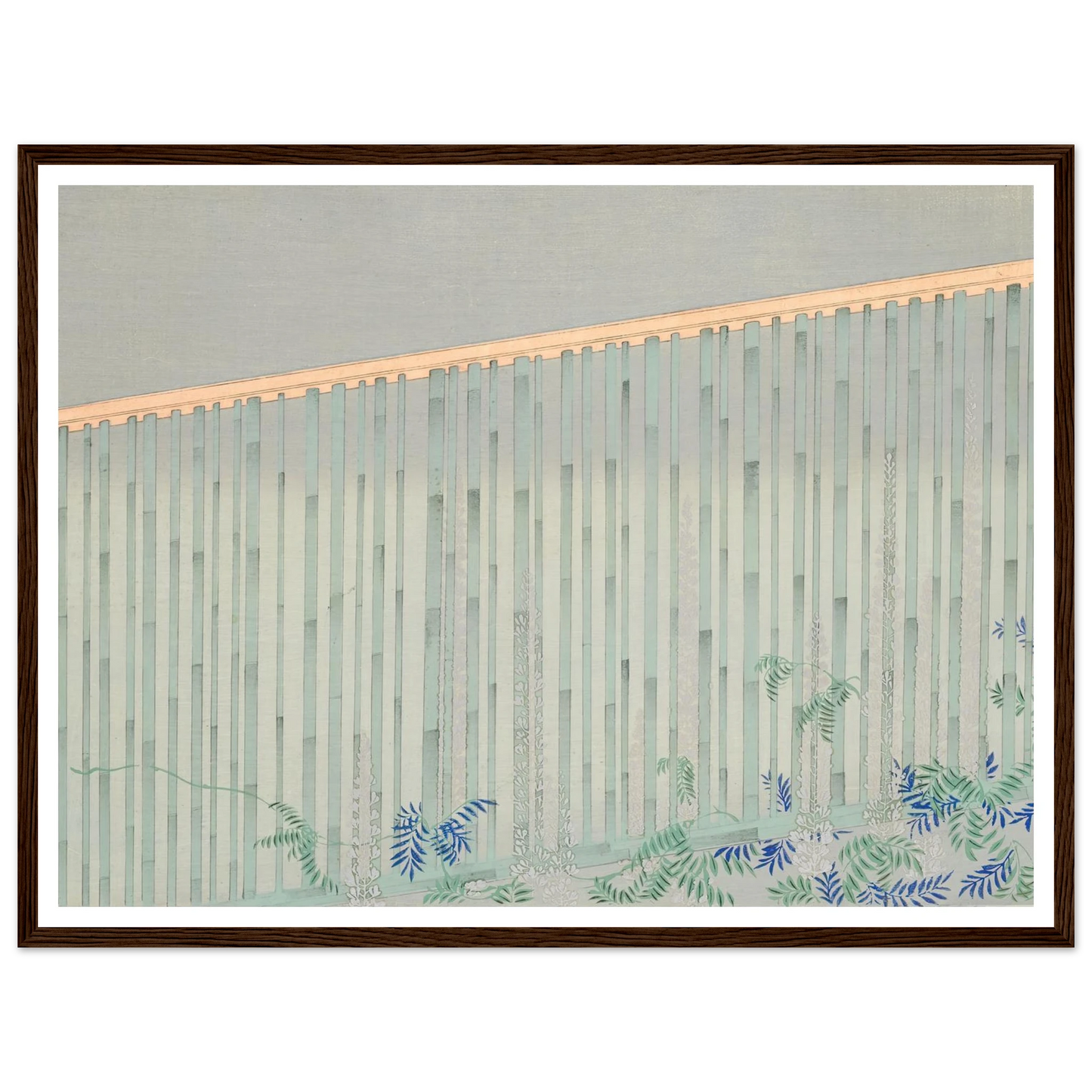 A Thousand Grasses Pl.10 (1900) Art Print | Kamisaka Sekka - Framed Poster - 30x40 cm / 12x16″ - Black frame