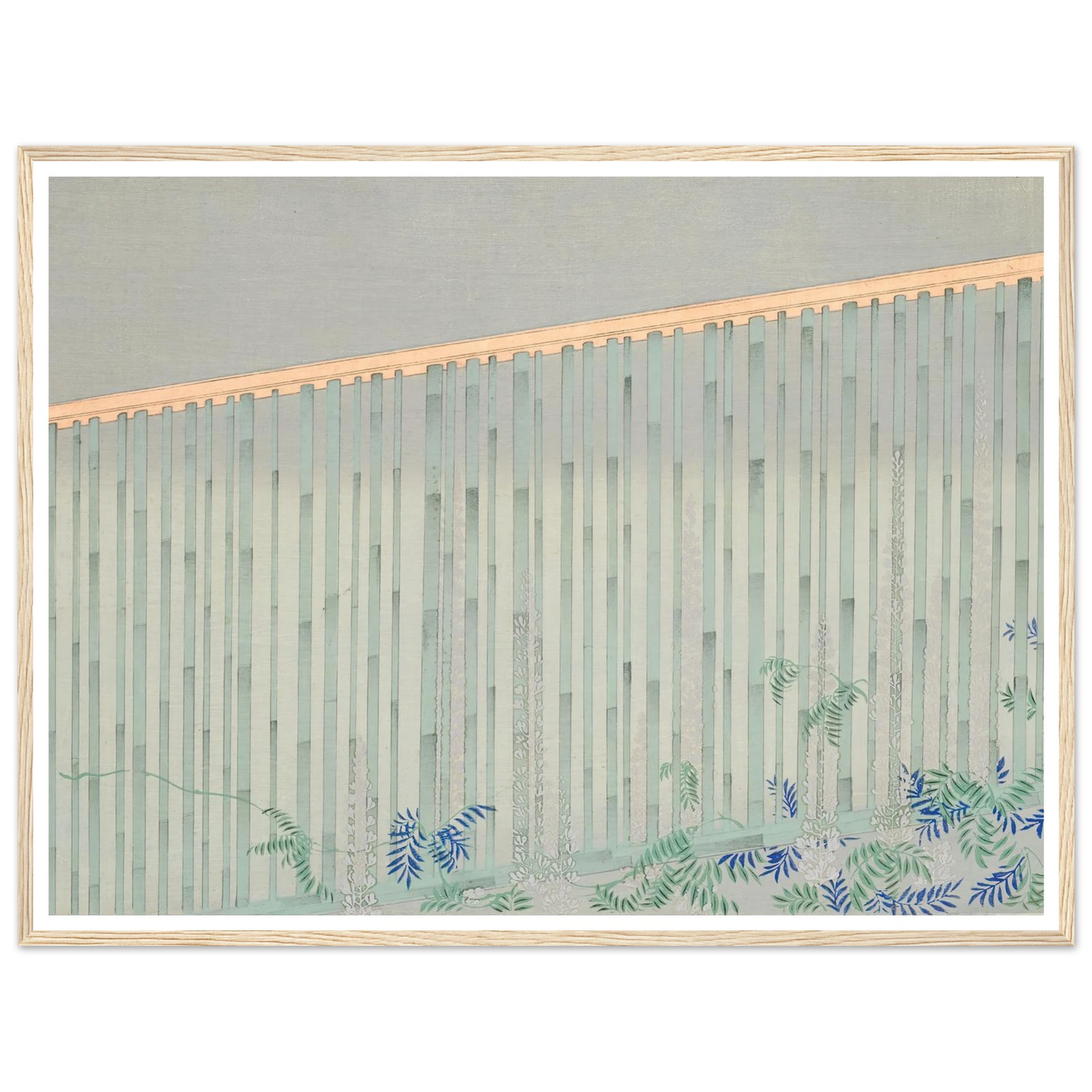 A Thousand Grasses Pl.10 (1900) Art Print | Kamisaka Sekka - Framed Poster - 30x40 cm / 12x16″ - Black frame