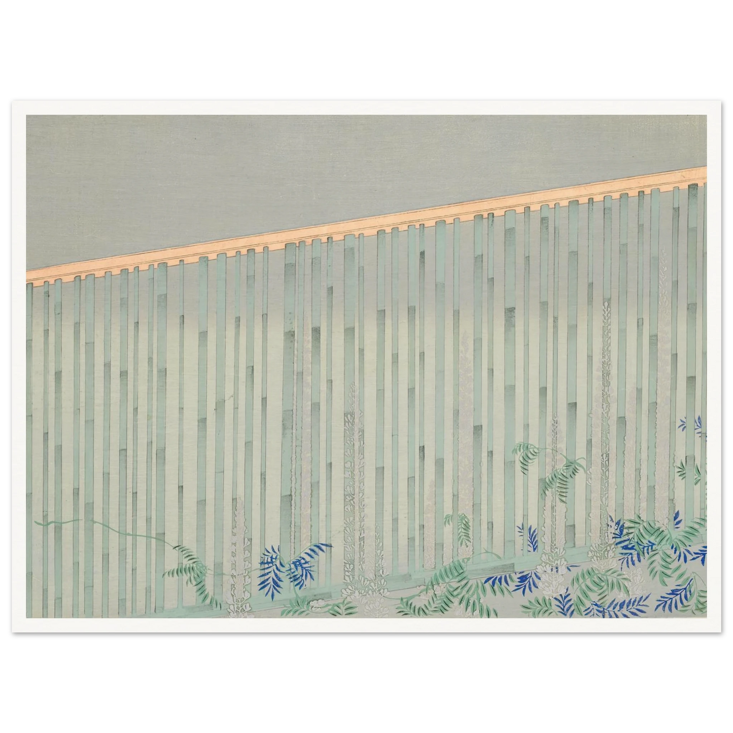 A Thousand Grasses Pl.10 (1900) Art Print | Kamisaka Sekka - Framed Poster - 30x40 cm / 12x16″ - Black frame