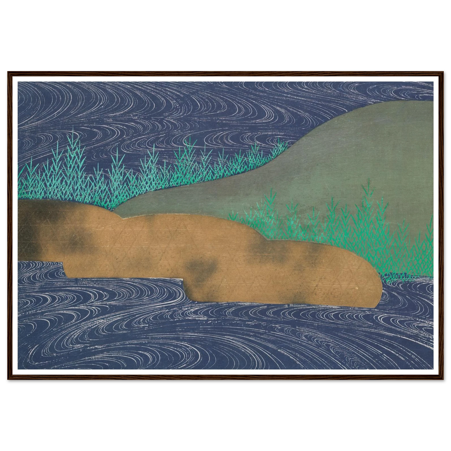 A Thousand Grasses Pl.11 (1900) Art Print | Kamisaka Sekka - Framed Poster - 30x40 cm / 12x16″ - Black frame