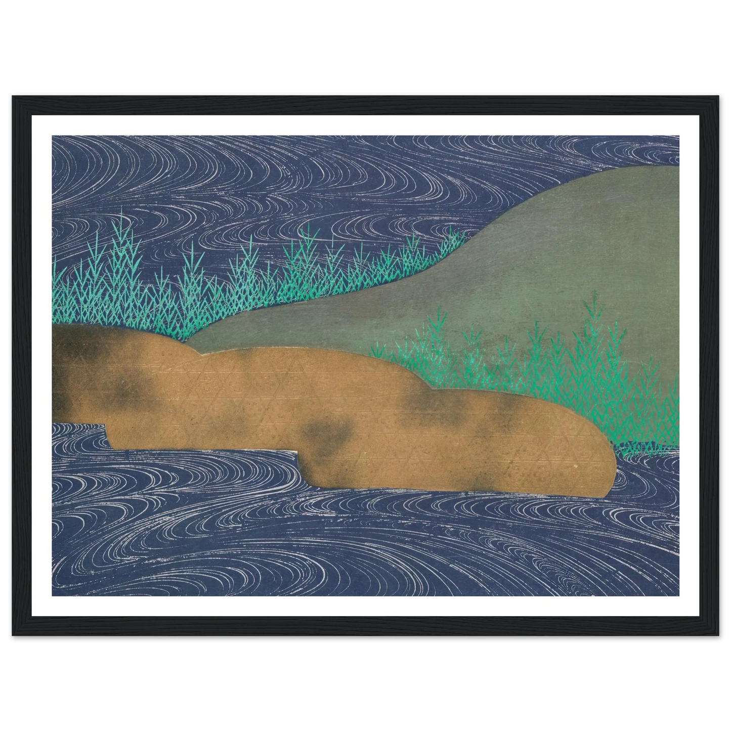 A Thousand Grasses Pl.11 (1900) Art Print | Kamisaka Sekka - Framed Poster - 30x40 cm / 12x16″ - Black frame