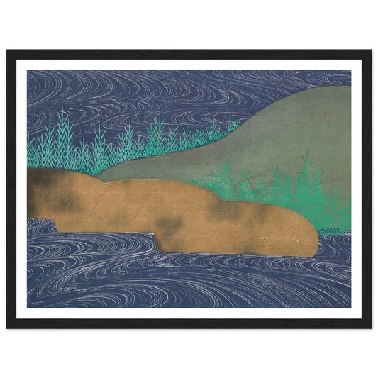 A Thousand Grasses Pl.11 (1900) Art Print | Kamisaka Sekka - Framed Poster - 30x40 cm / 12x16″ - Black frame