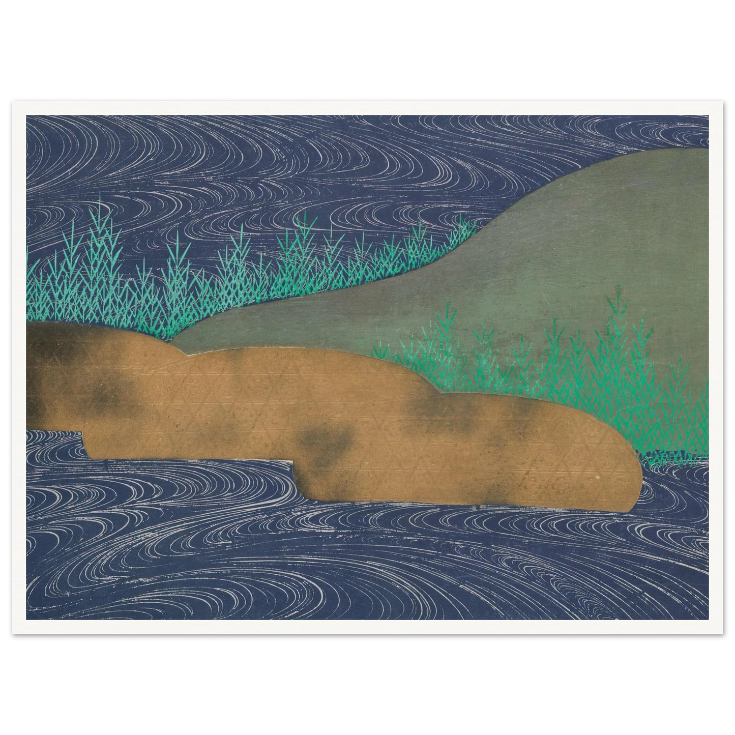 A Thousand Grasses Pl.11 (1900) Art Print | Kamisaka Sekka - Framed Poster - 30x40 cm / 12x16″ - Black frame