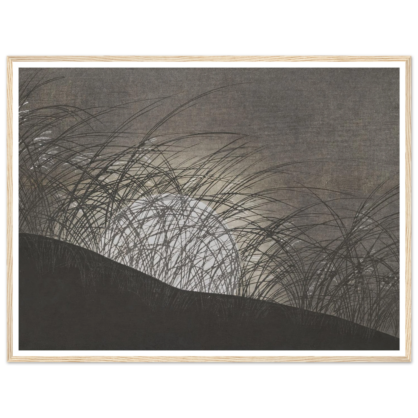 A Thousand Grasses Pl.12 (1900) Art Print | Kamisaka Sekka - Framed Poster - 30x40 cm / 12x16″ - Black frame