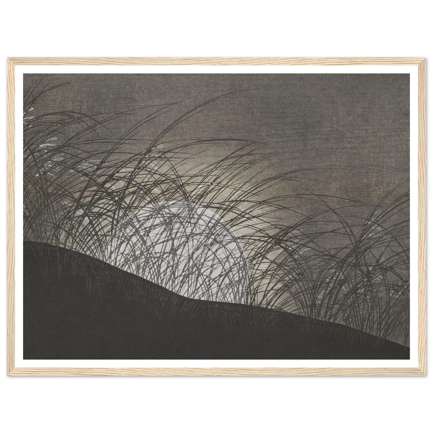 A Thousand Grasses Pl.12 (1900) Art Print | Kamisaka Sekka - Framed Poster - 30x40 cm / 12x16″ - Black frame