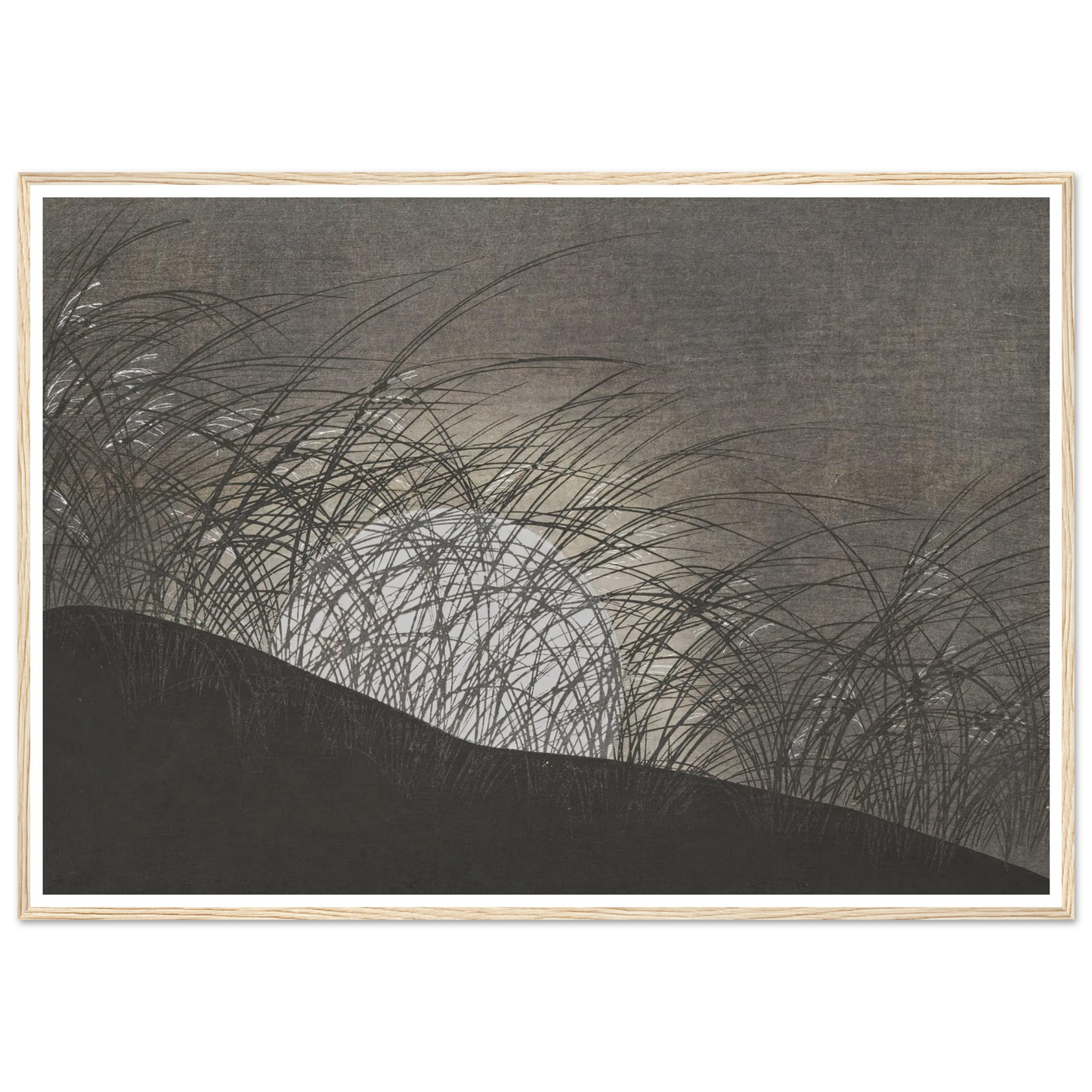A Thousand Grasses Pl.12 (1900) Art Print | Kamisaka Sekka - Framed Poster - 30x40 cm / 12x16″ - Black frame