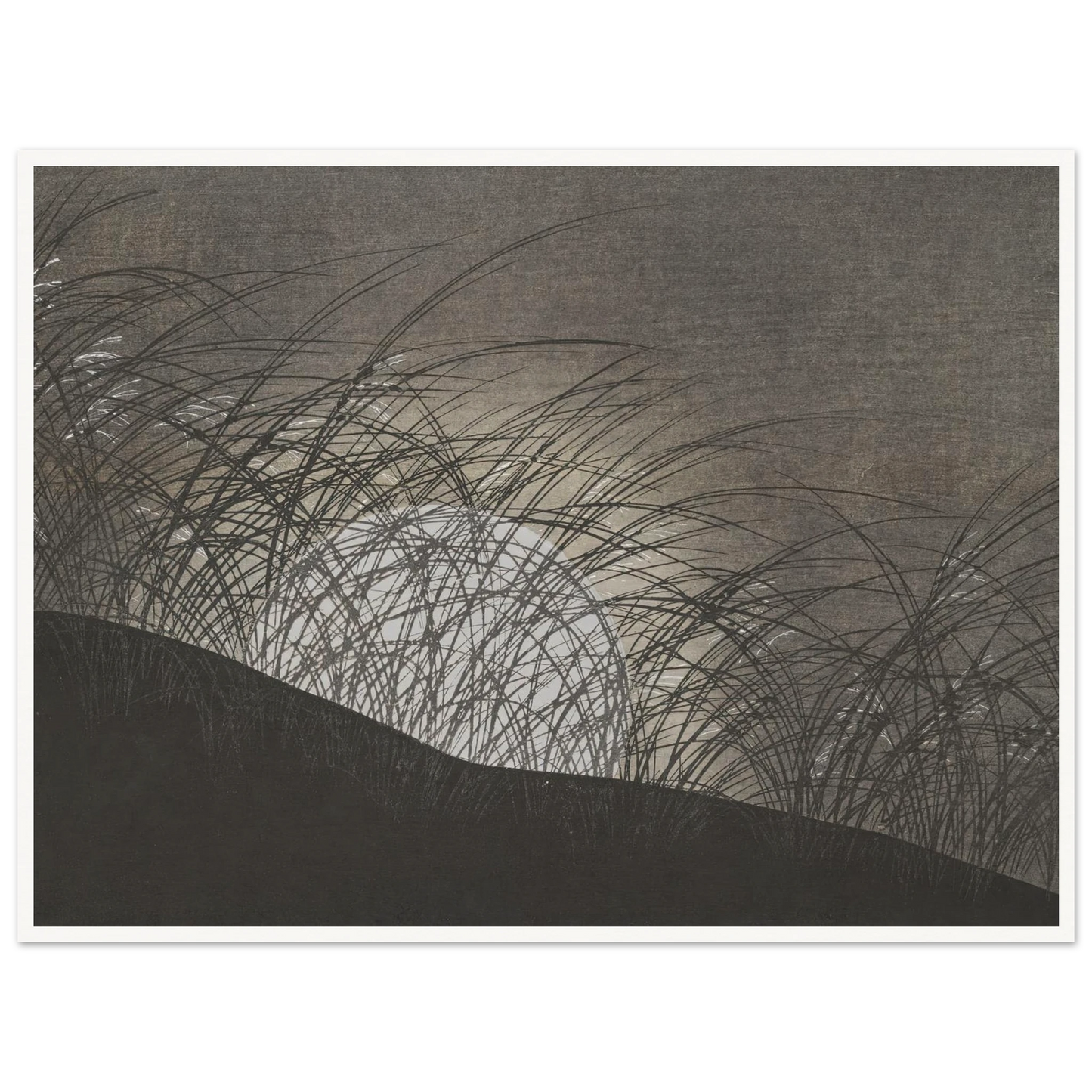 A Thousand Grasses Pl.12 (1900) Art Print | Kamisaka Sekka - Framed Poster - 30x40 cm / 12x16″ - Black frame