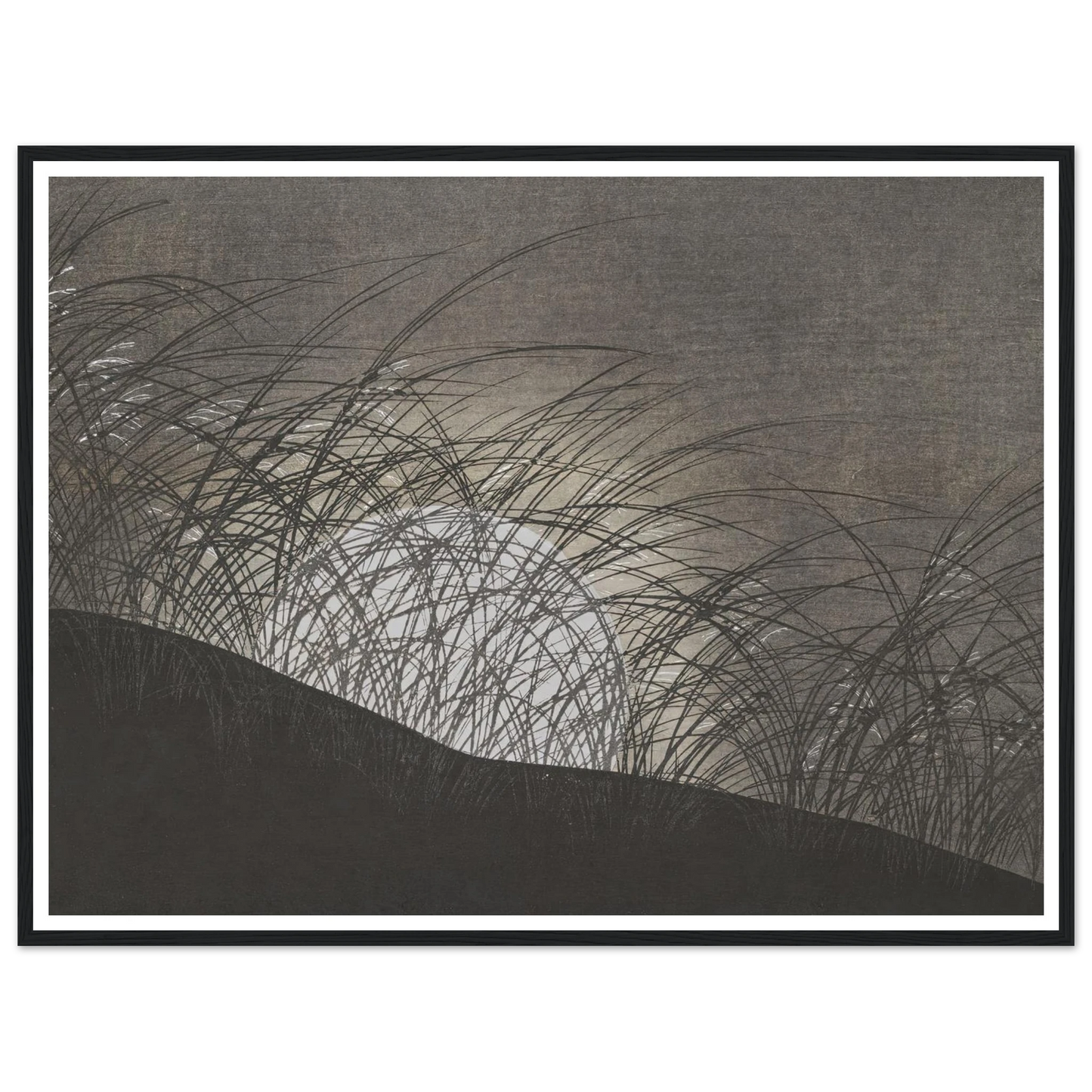 A Thousand Grasses Pl.12 (1900) Art Print | Kamisaka Sekka - Framed Poster - 30x40 cm / 12x16″ - Black frame