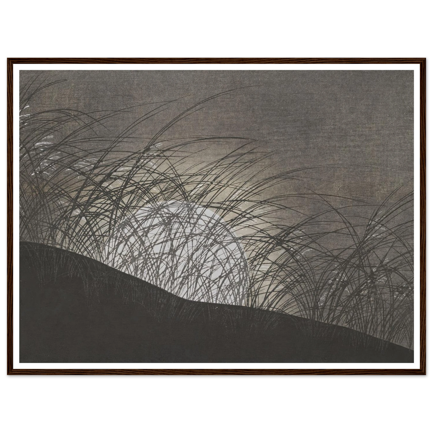 A Thousand Grasses Pl.12 (1900) Art Print | Kamisaka Sekka - Framed Poster - 30x40 cm / 12x16″ - Black frame
