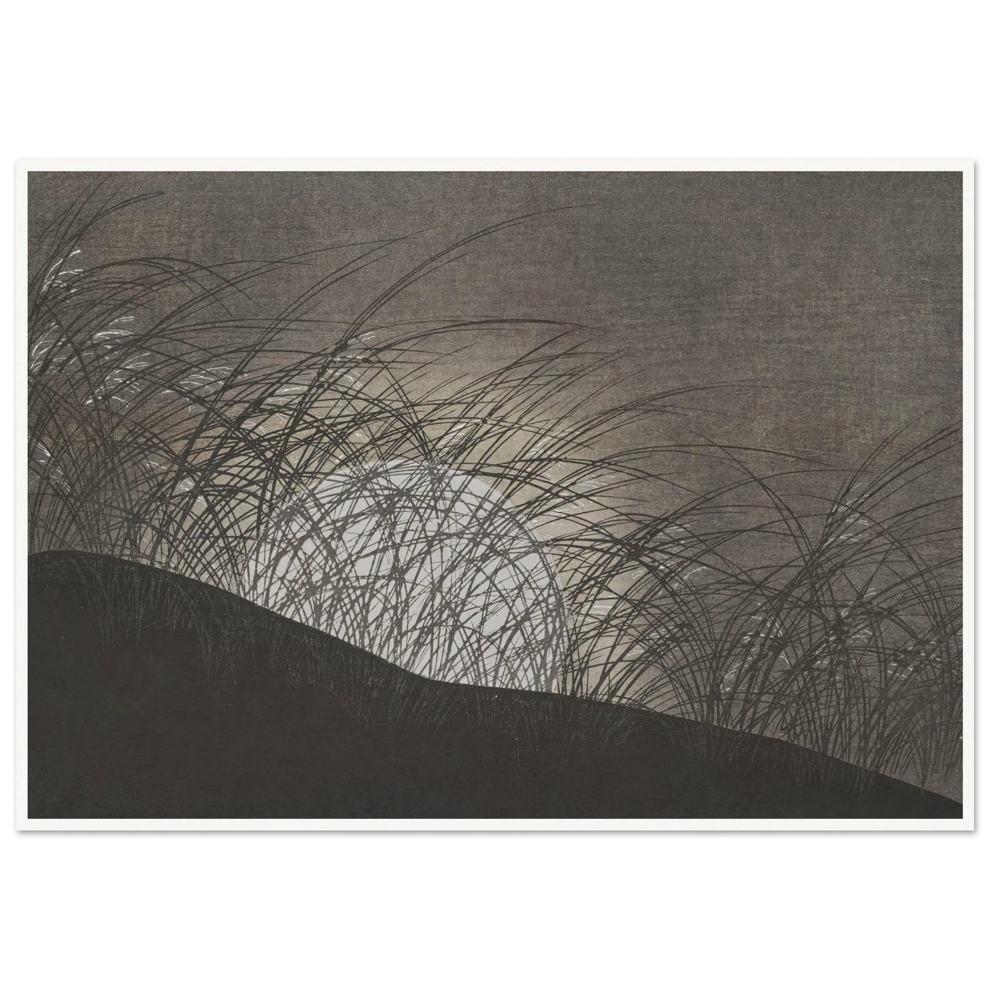 A Thousand Grasses Pl.12 (1900) Art Print | Kamisaka Sekka - Framed Poster - 30x40 cm / 12x16″ - Black frame