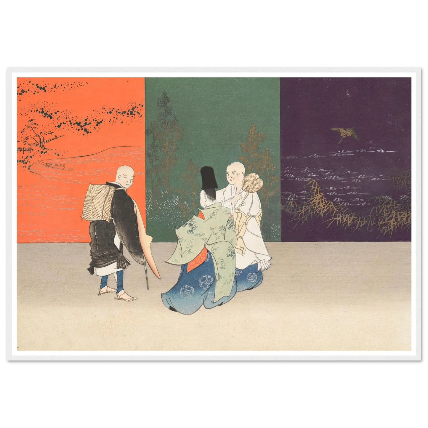 A Thousand Grasses Pl.13 (1900) Art Print | Kamisaka Sekka - Framed Poster - 30x40 cm / 12x16″ - Black frame