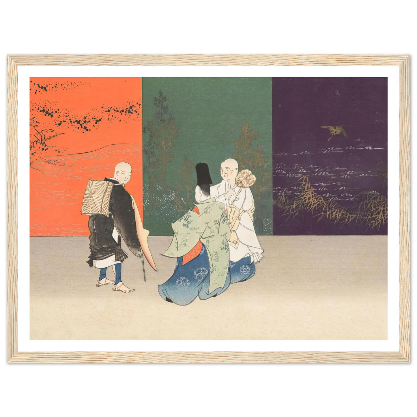 A Thousand Grasses Pl.13 (1900) Art Print | Kamisaka Sekka - Framed Poster - 30x40 cm / 12x16″ - Black frame
