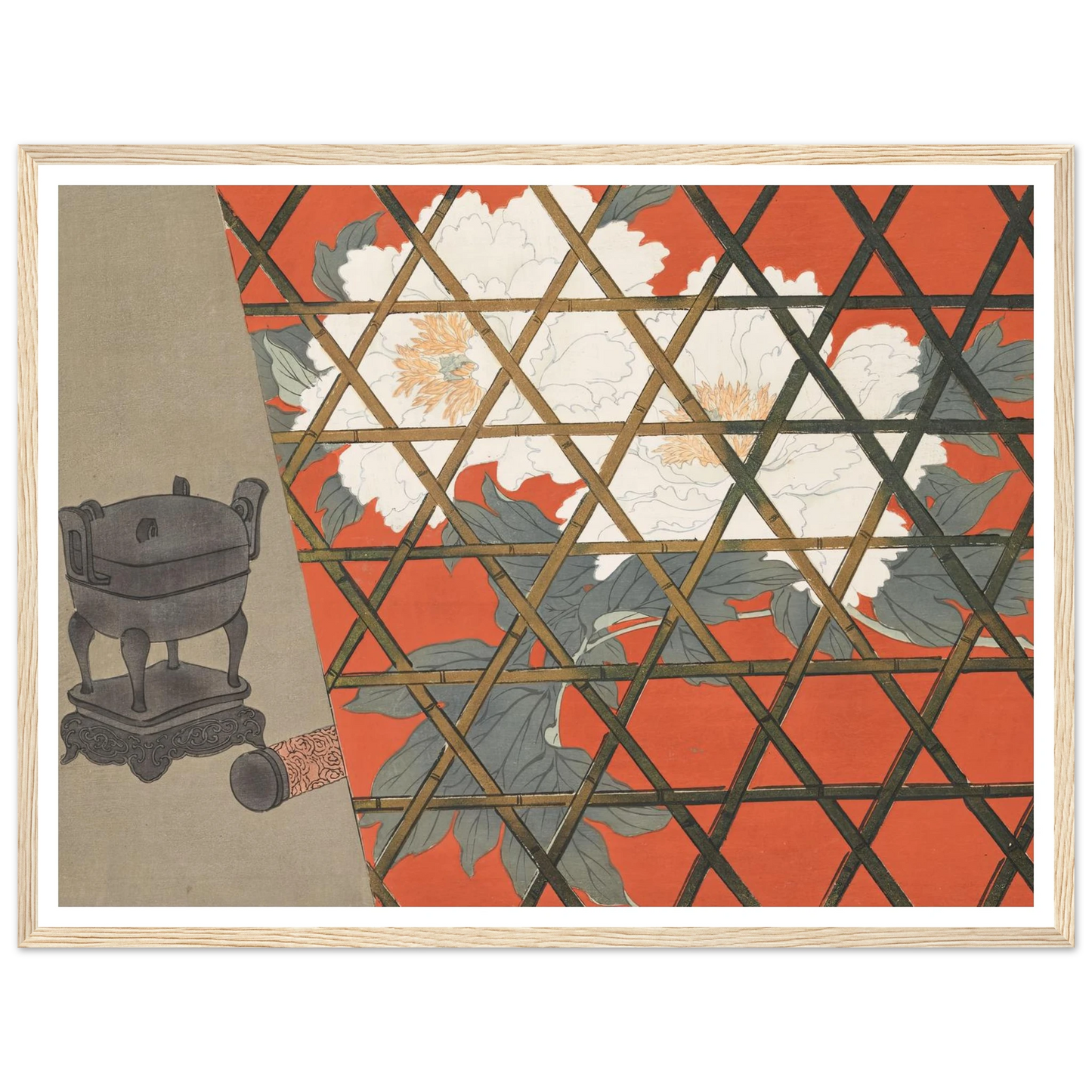 A Thousand Grasses Pl.14 (1900) Art Print | Kamisaka Sekka - Framed Poster - 30x40 cm / 12x16″ - Black frame