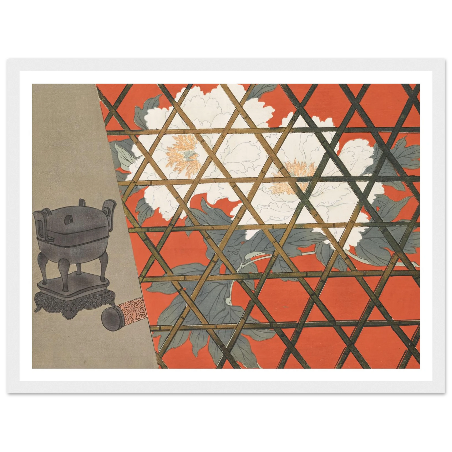 A Thousand Grasses Pl.14 (1900) Art Print | Kamisaka Sekka - Framed Poster - 30x40 cm / 12x16″ - Black frame