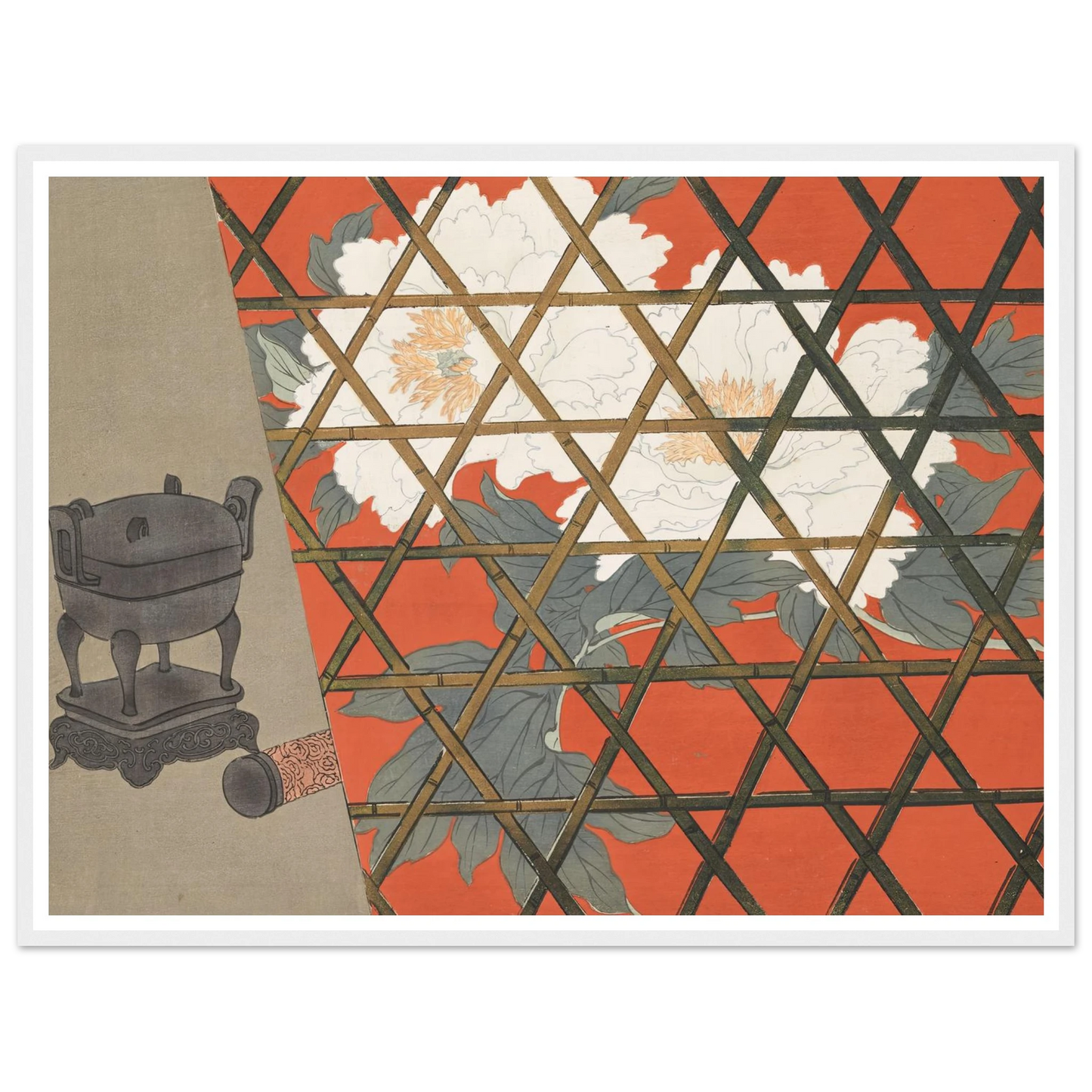 A Thousand Grasses Pl.14 (1900) Art Print | Kamisaka Sekka - Framed Poster - 30x40 cm / 12x16″ - Black frame