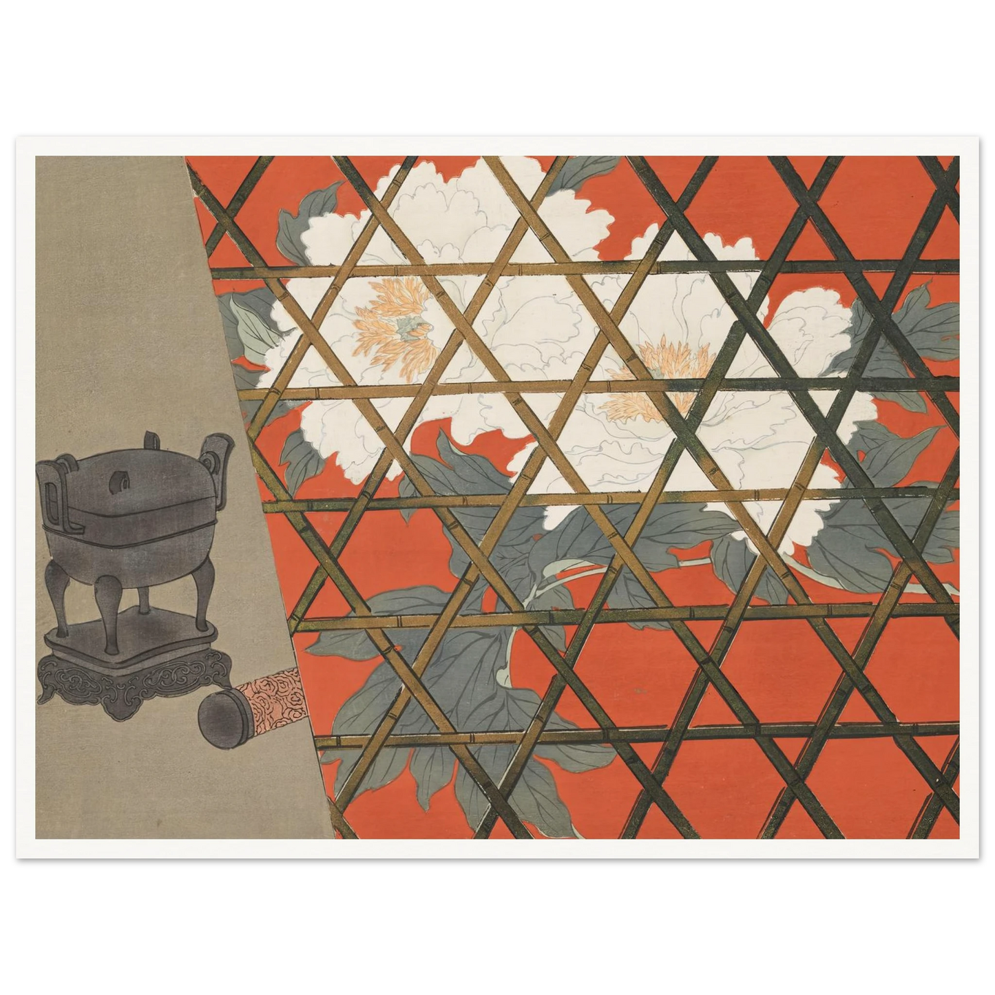 A Thousand Grasses Pl.14 (1900) Art Print | Kamisaka Sekka - Framed Poster - 30x40 cm / 12x16″ - Black frame