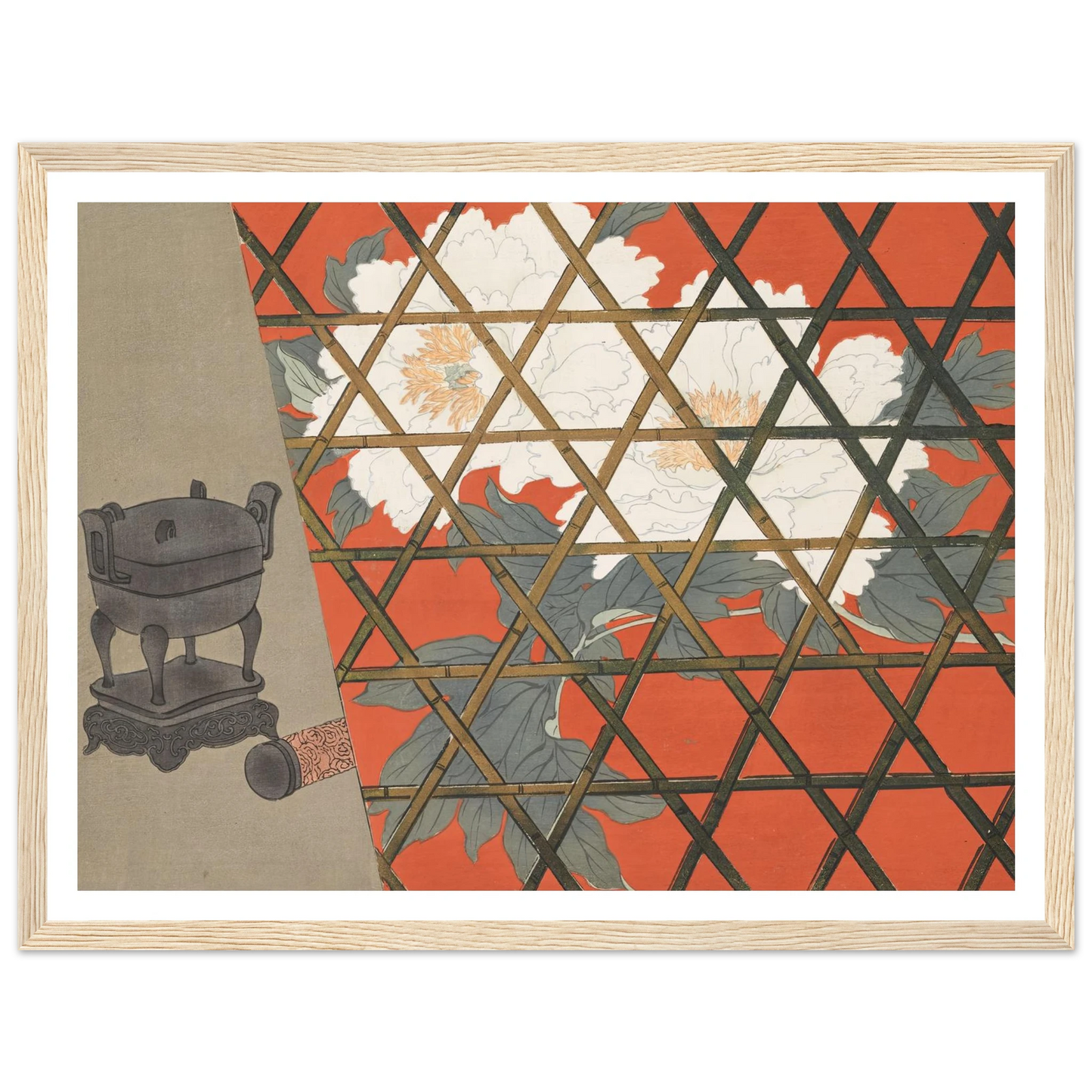 A Thousand Grasses Pl.14 (1900) Art Print | Kamisaka Sekka - Framed Poster - 30x40 cm / 12x16″ - Black frame
