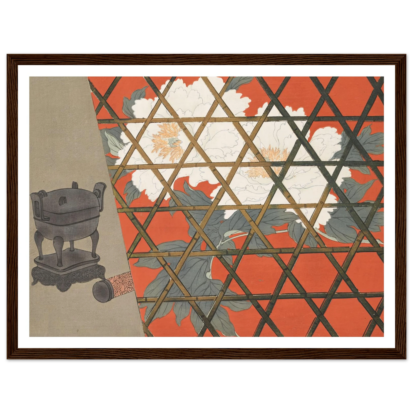 A Thousand Grasses Pl.14 (1900) Art Print | Kamisaka Sekka - Framed Poster - 30x40 cm / 12x16″ - Black frame
